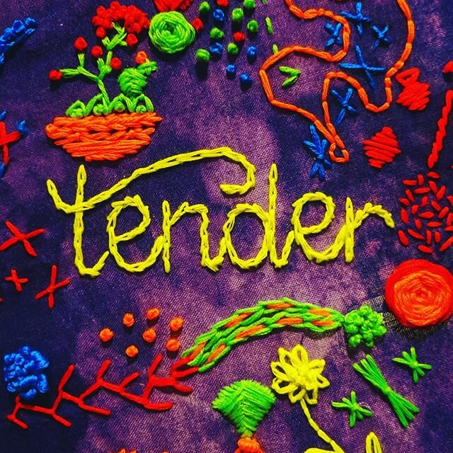Practicing embroidery with no plan, just messing around. Feeling so many feelings lately. I hope everyone is taking care of themselves as best we can.
...
#embroidery #fiberart #allthefeels #instaart #tender #embroiderylettering