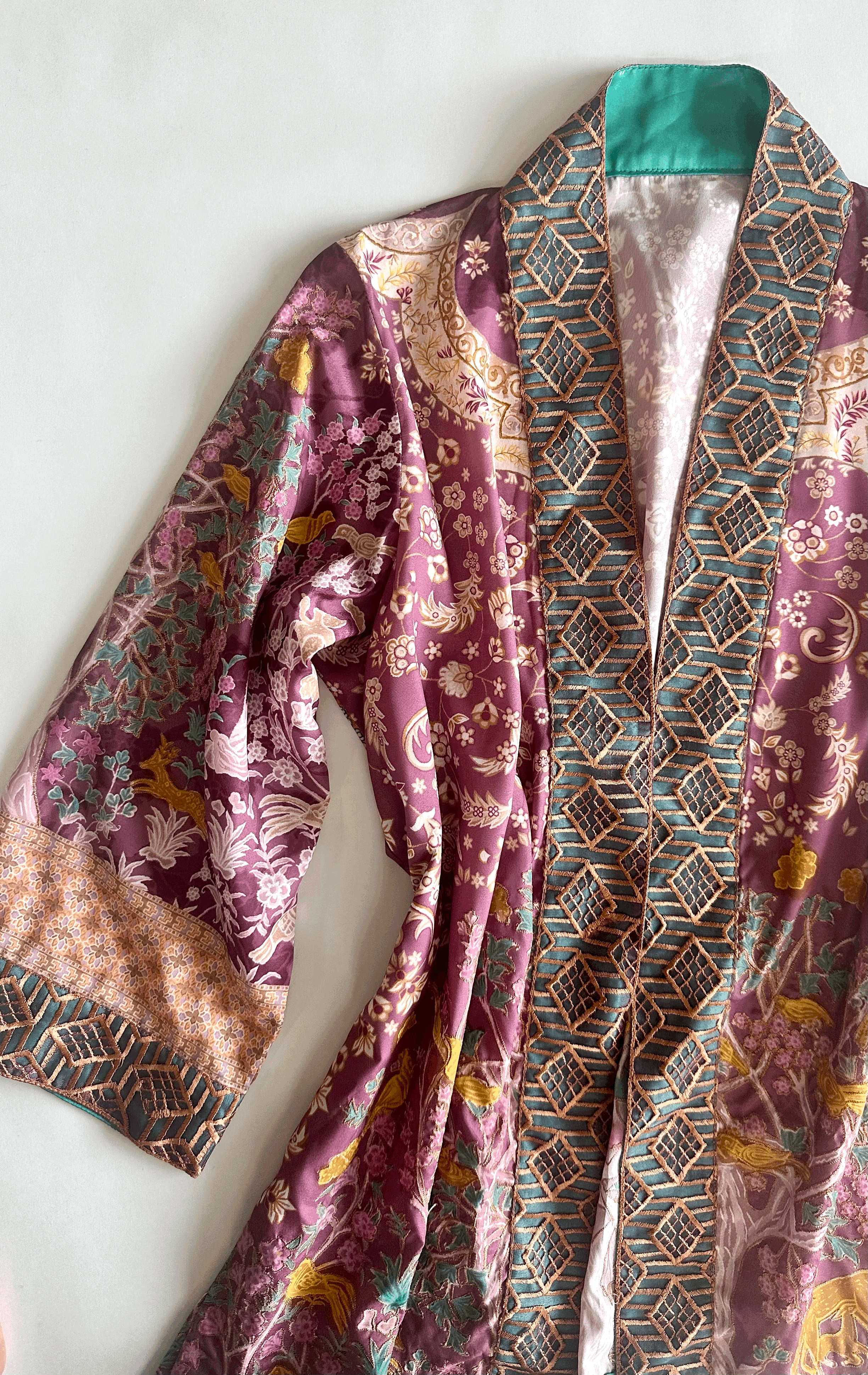 Short Kimono blush + lilac