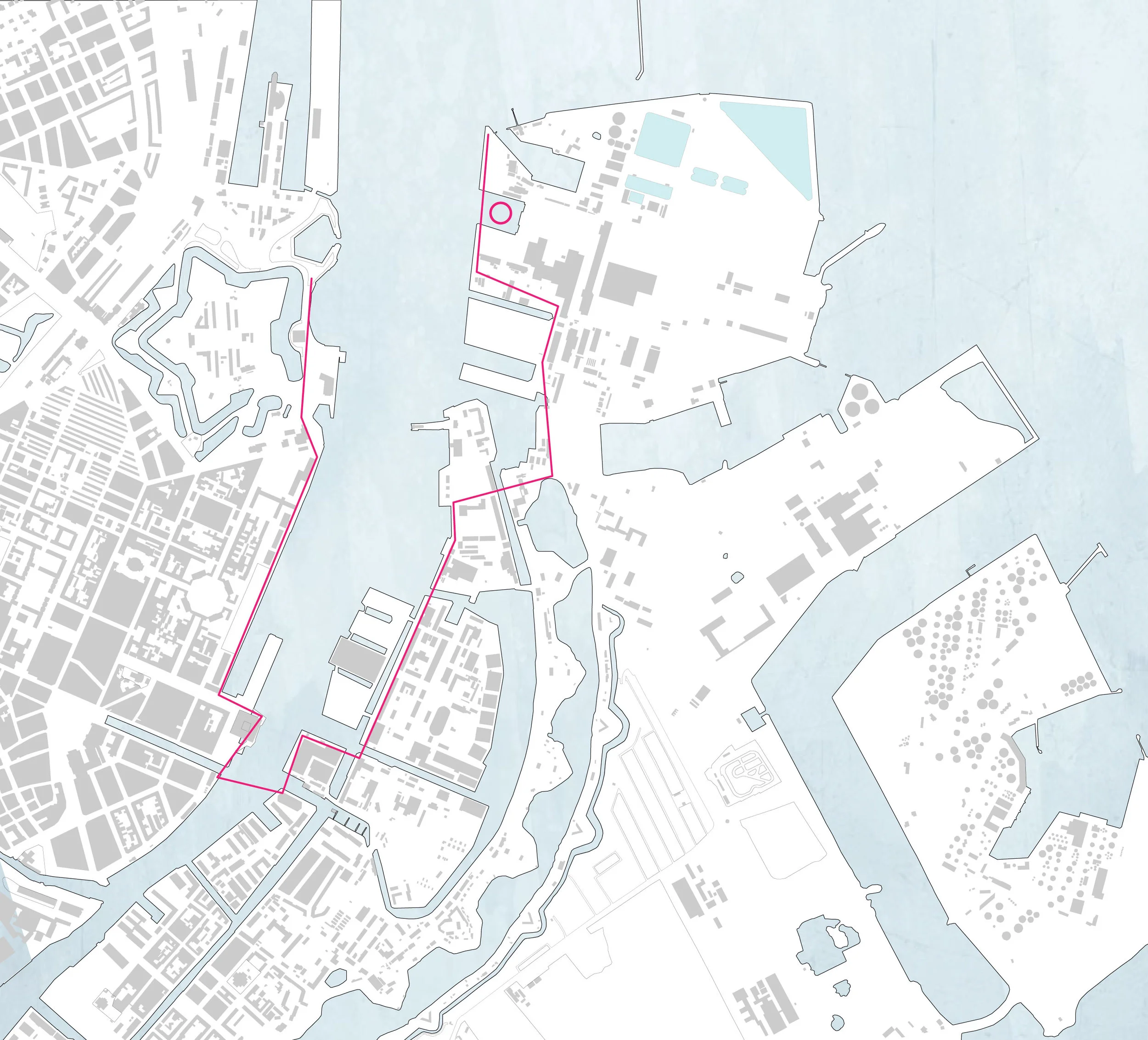 tour map of Copenhagen Harbour