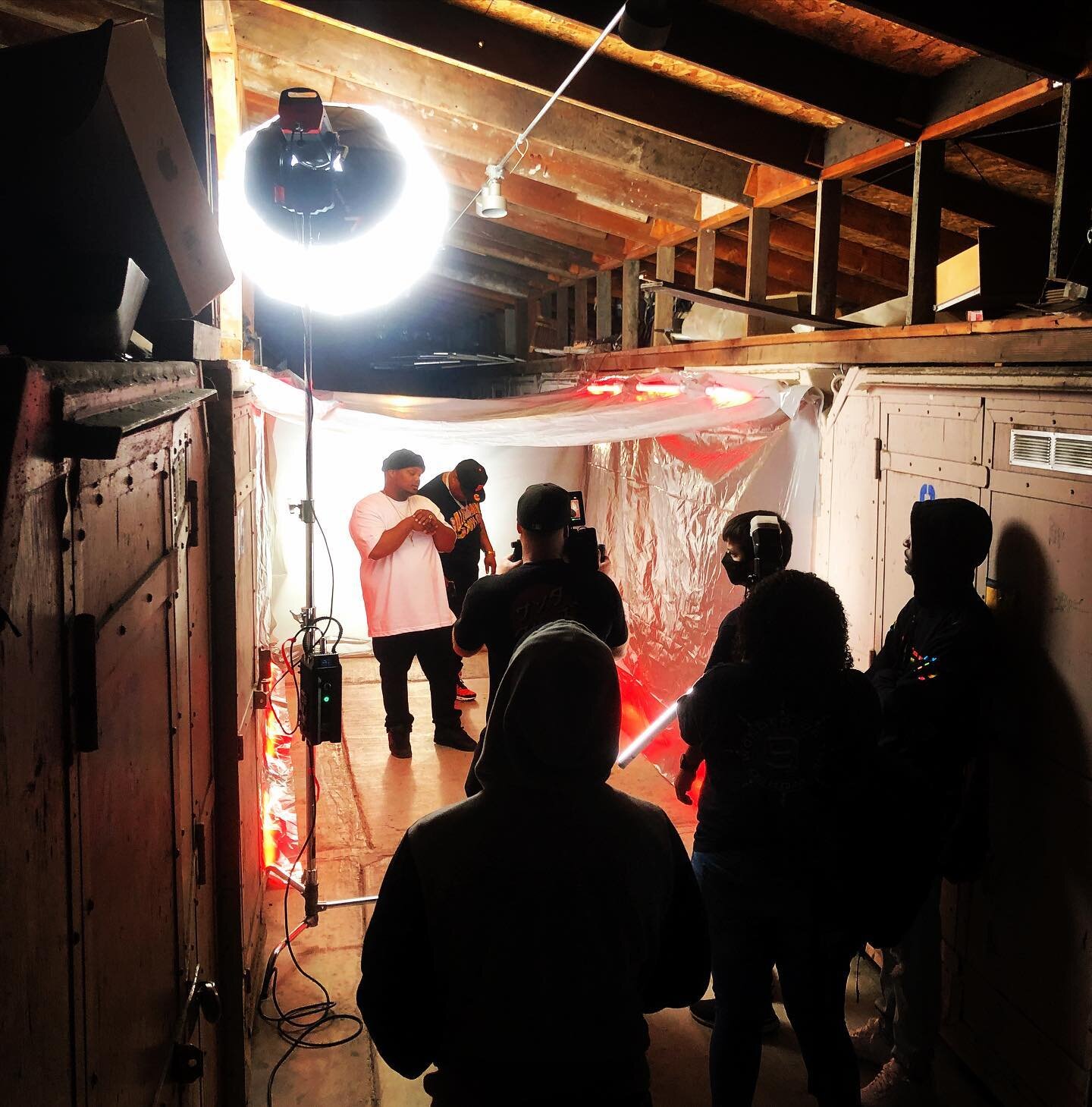 Another dope #musicvideo scene getting shot in our storage hallway #soudwavestudios  #westoakland