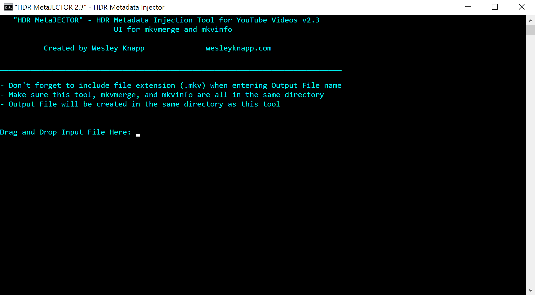 MetaJECTOR v2.3: A Simple UI for mkvmerge.exe and mkvinfo.exe