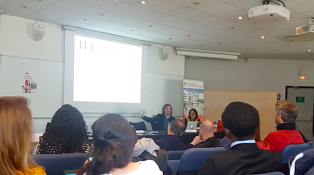 Ben and Mireille at the ‘Détention et université : pratiques, défis et perspectives’ Conference, May 2019