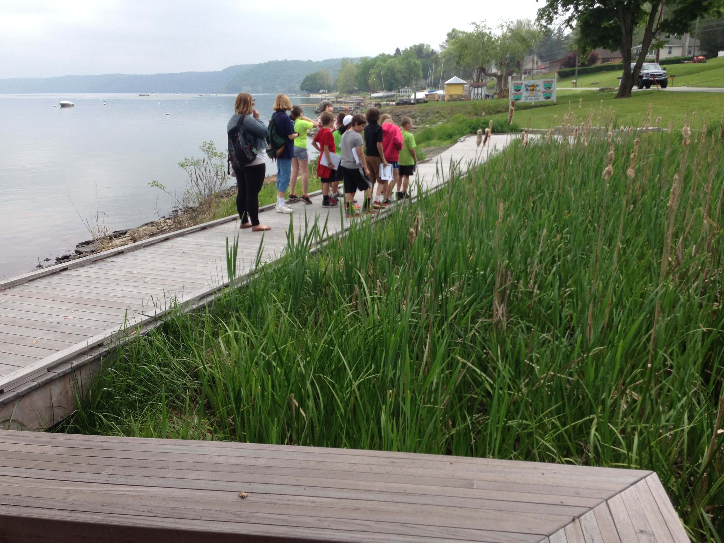 12 Students on Boardwalk at Riverside.jpg