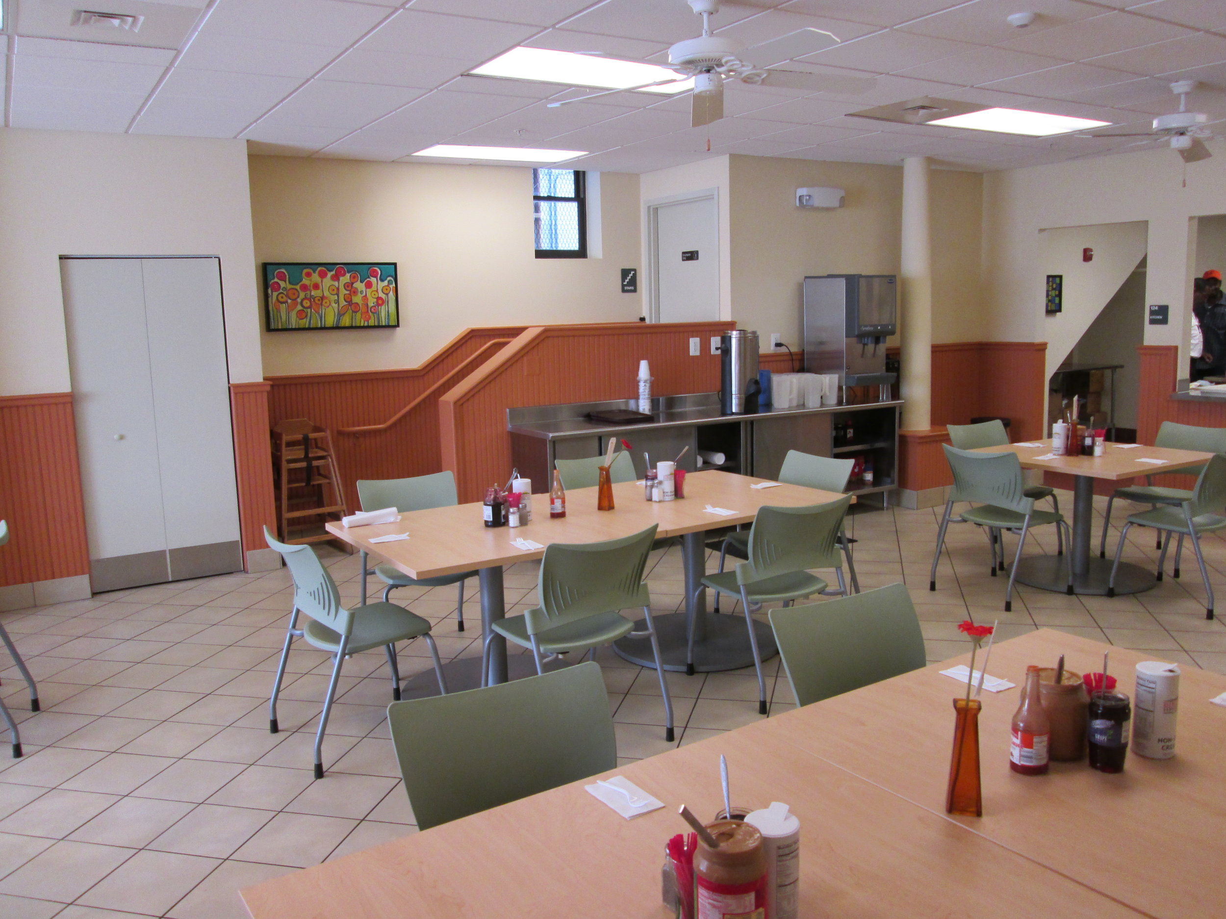 Volunteers serve 300 meals daily at the “Beans and Bread” building in Fells Point.