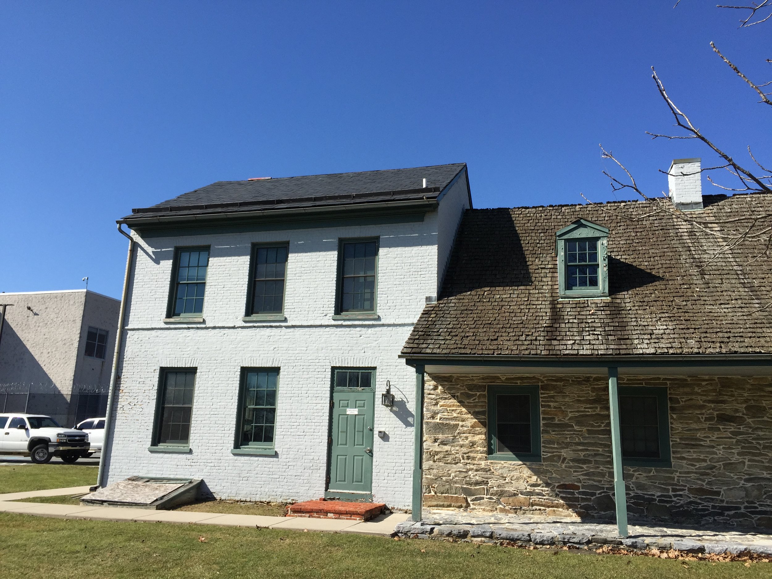 Strickler farmhouse, exterior 