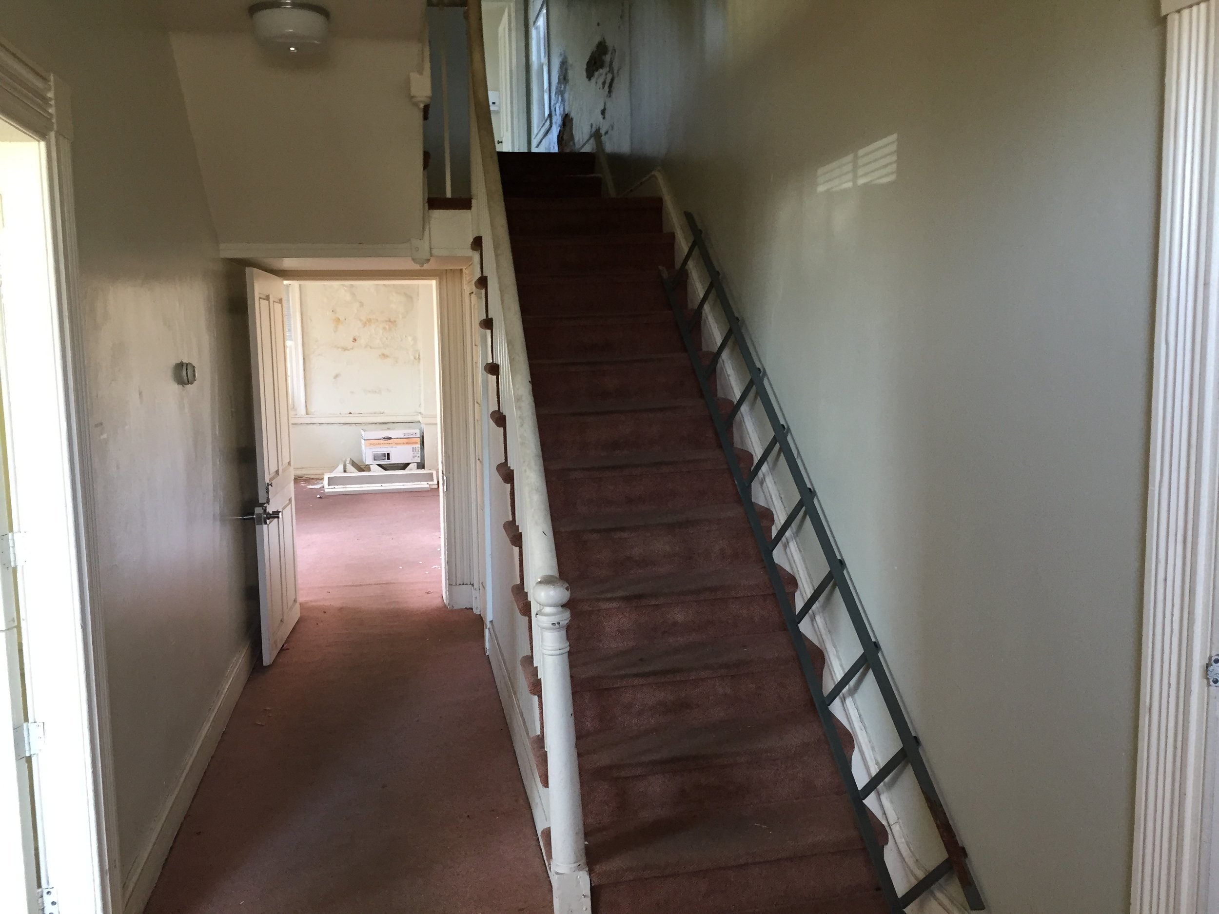 Strickler farmhouse, interior