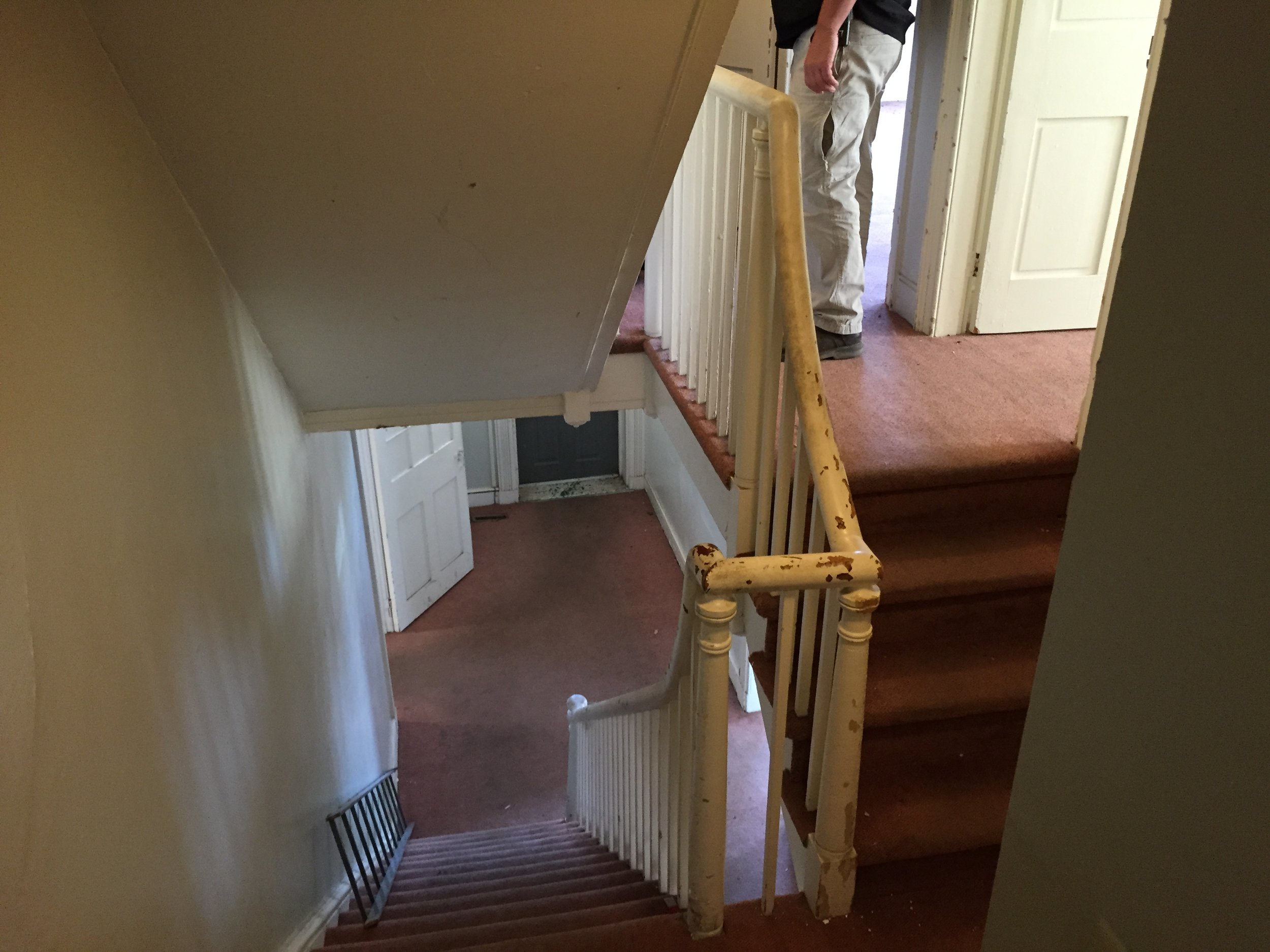 Strickler farmhouse, interior