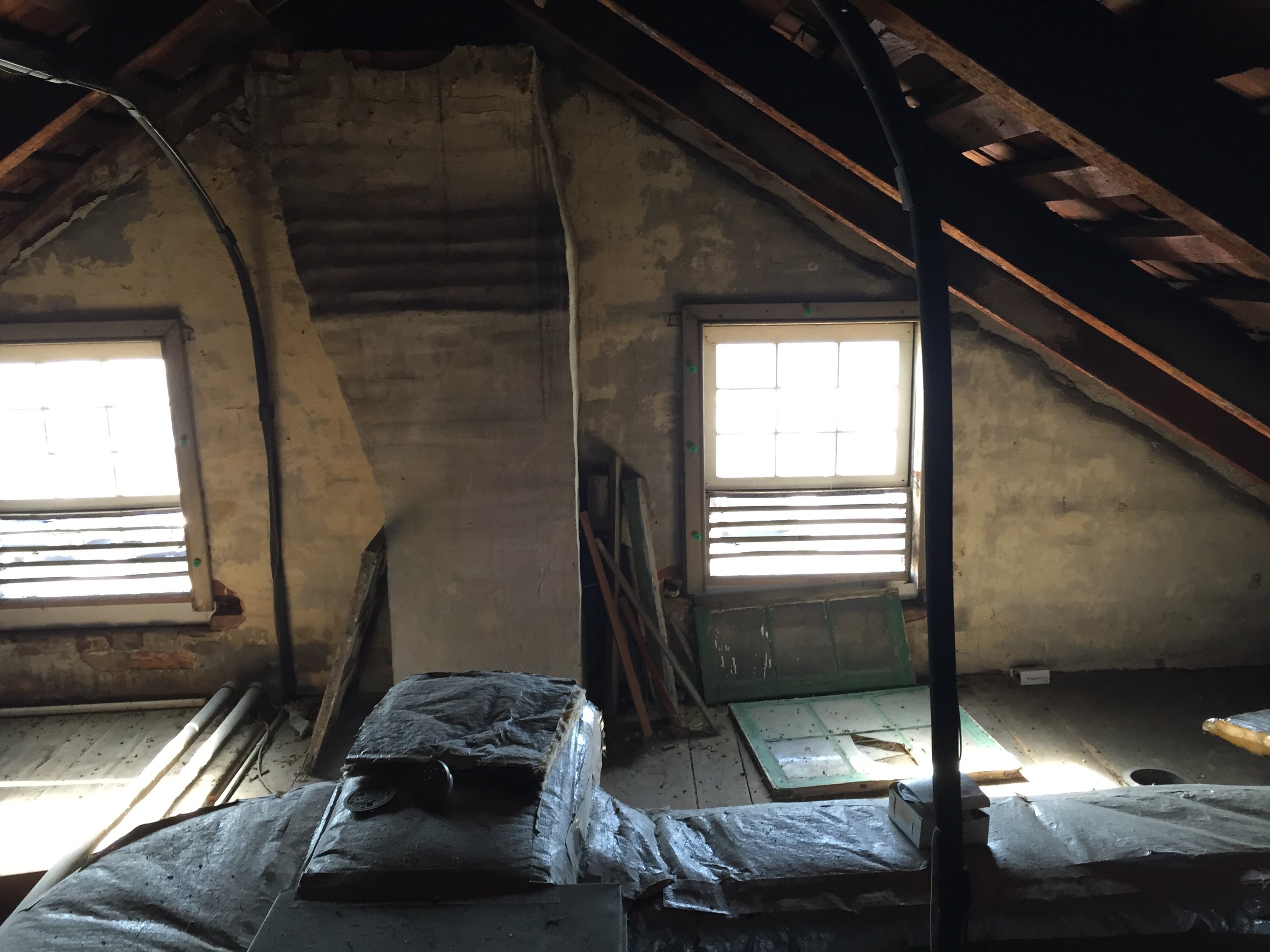 Strickler farmhouse, interior