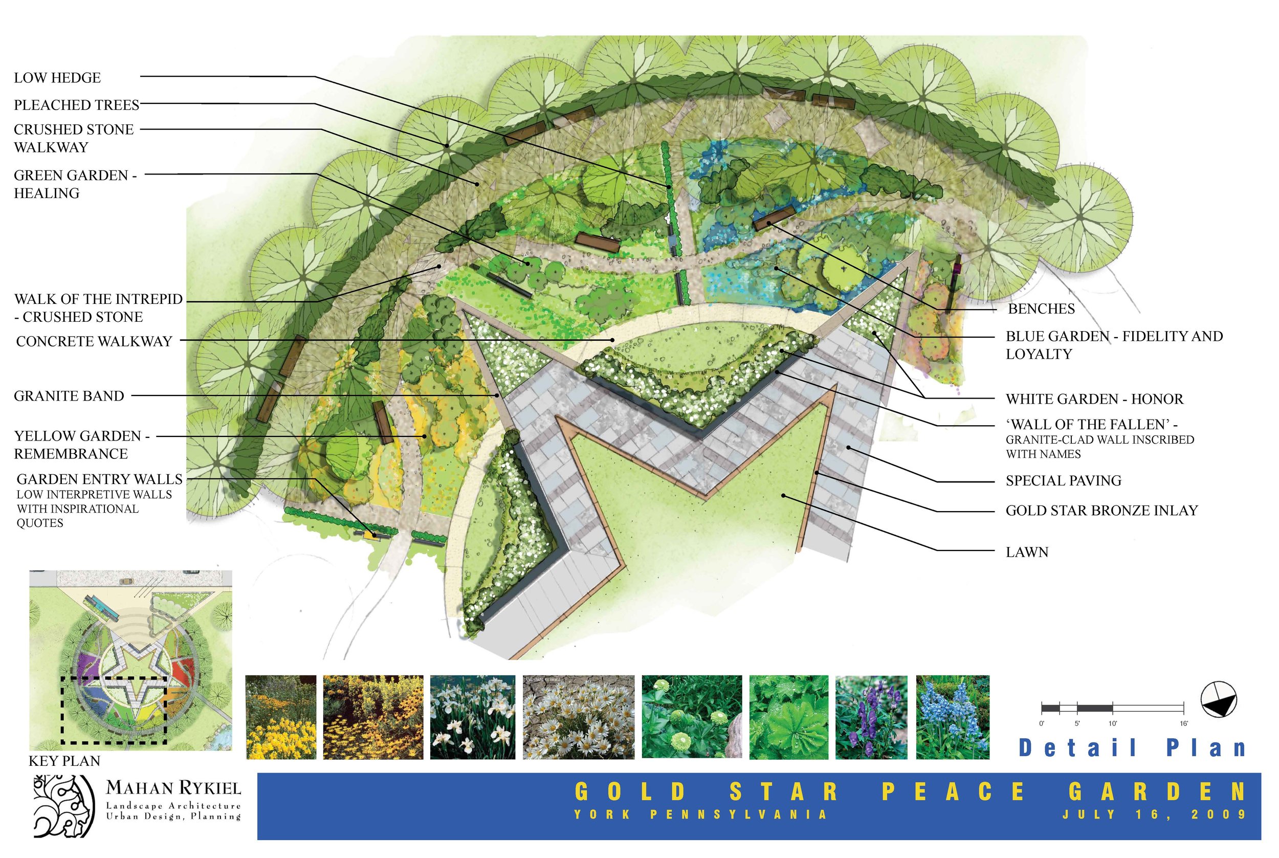 Gold Star Peace Garden Concept Design