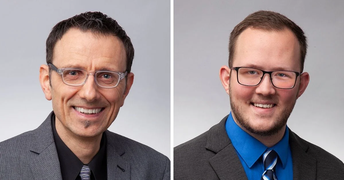 Ralph Muenstermann, left, and Cody Cummings.