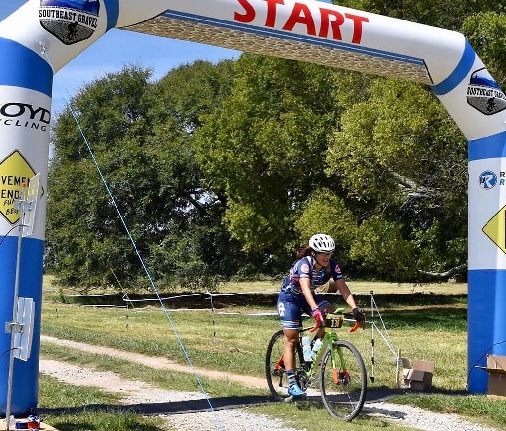 Yesterday we shared a couple photos from the @southeastgravel Greenwood Gravel Grinder, but here are finish line photos from all our CTS riders who were there: 
Samantha Bendt, Chip Ducharme, Bryan Glover, and Ely Clark. 

Strong finishes all around,