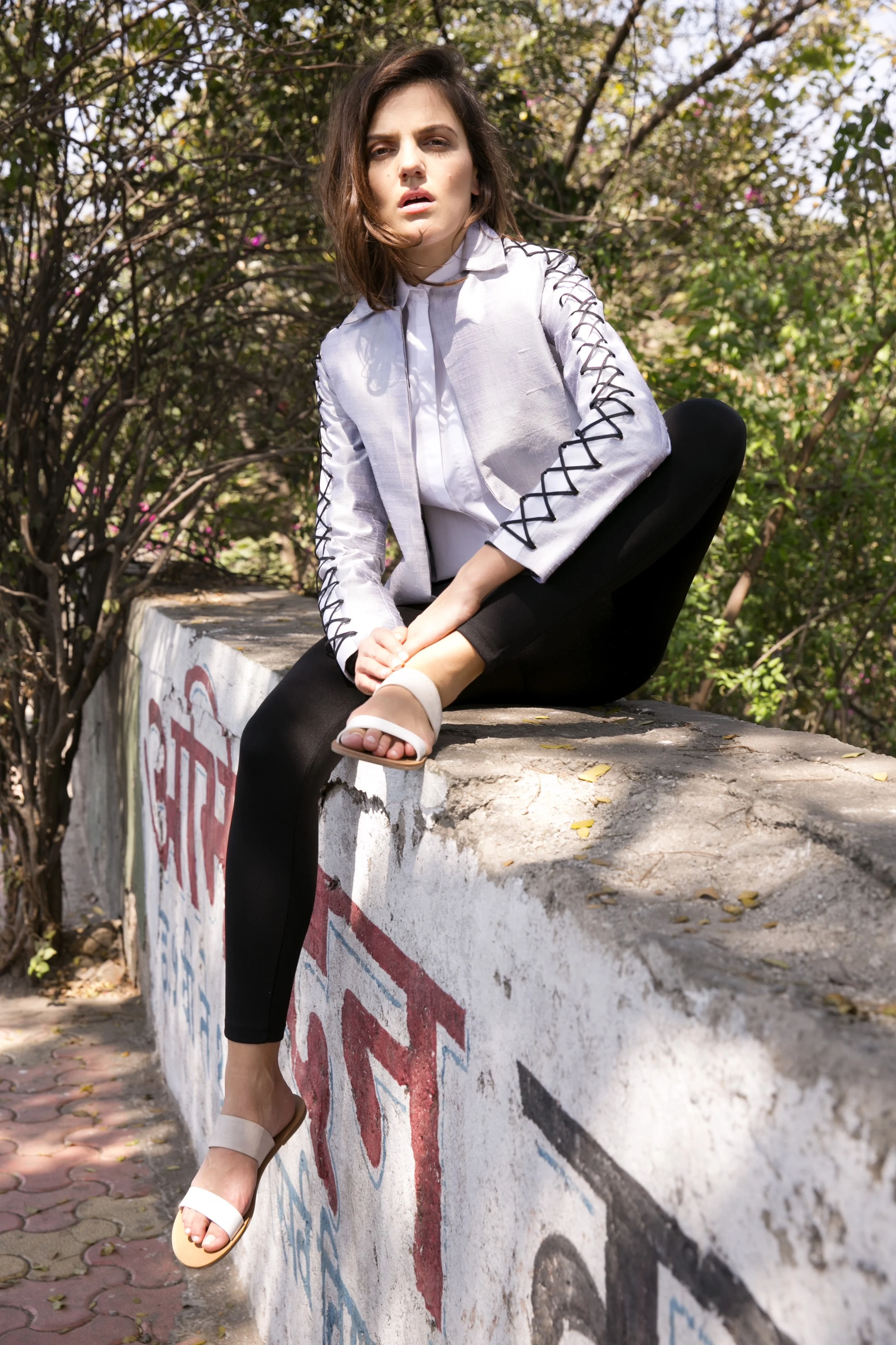 Logan Jacket in Silver Grey