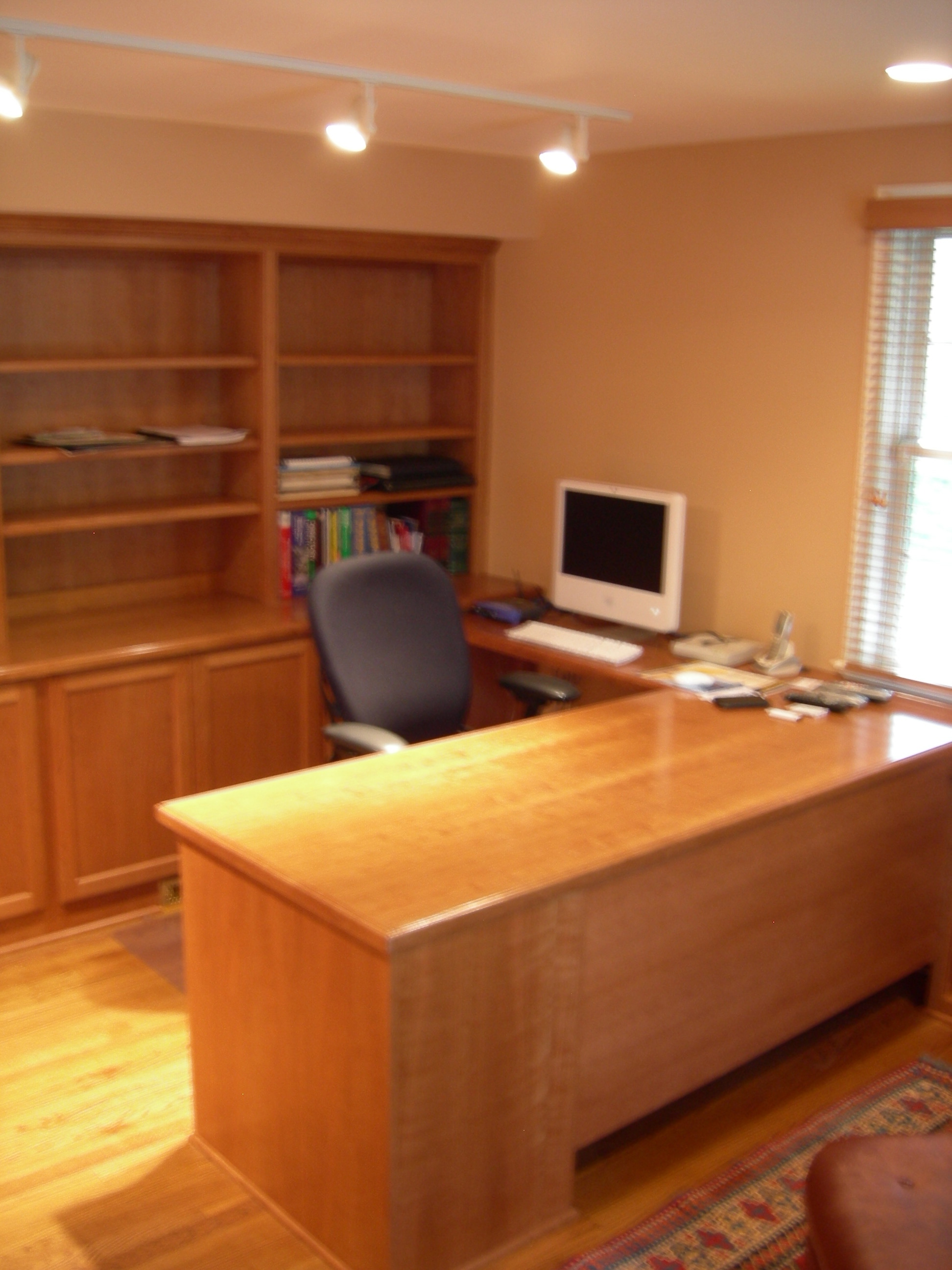 Cherry home office.