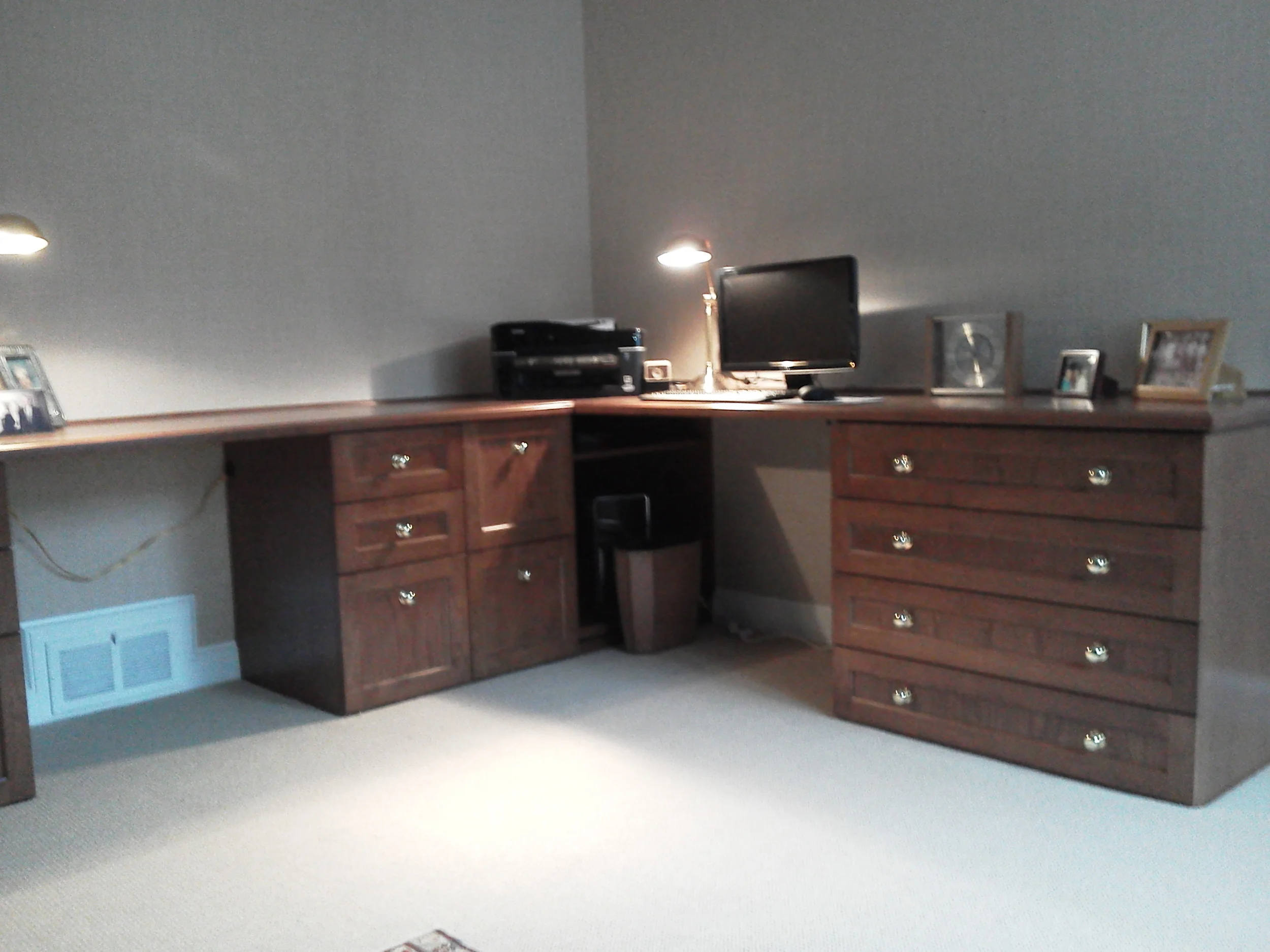 Another cherry desk and drawers.