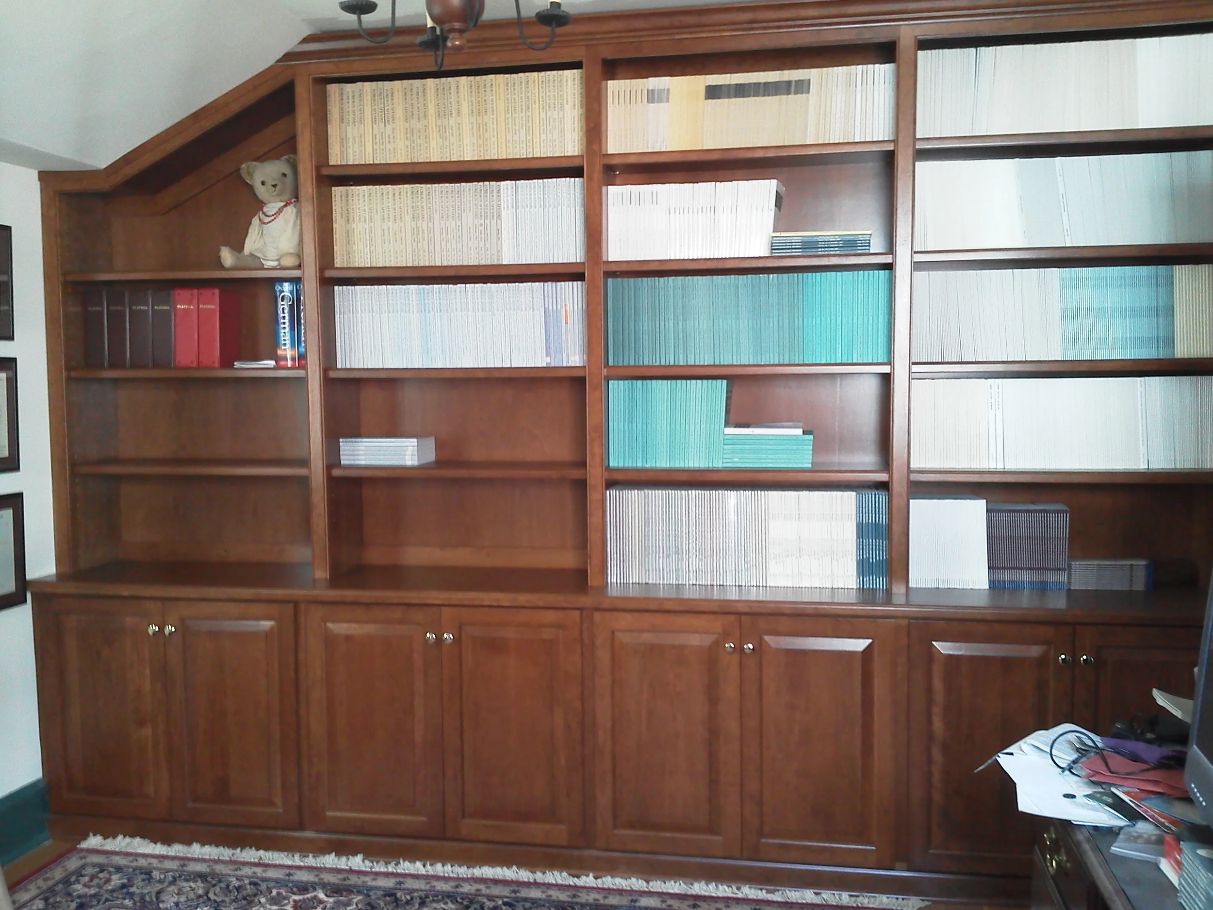 DC cabinetry with angled roof line.