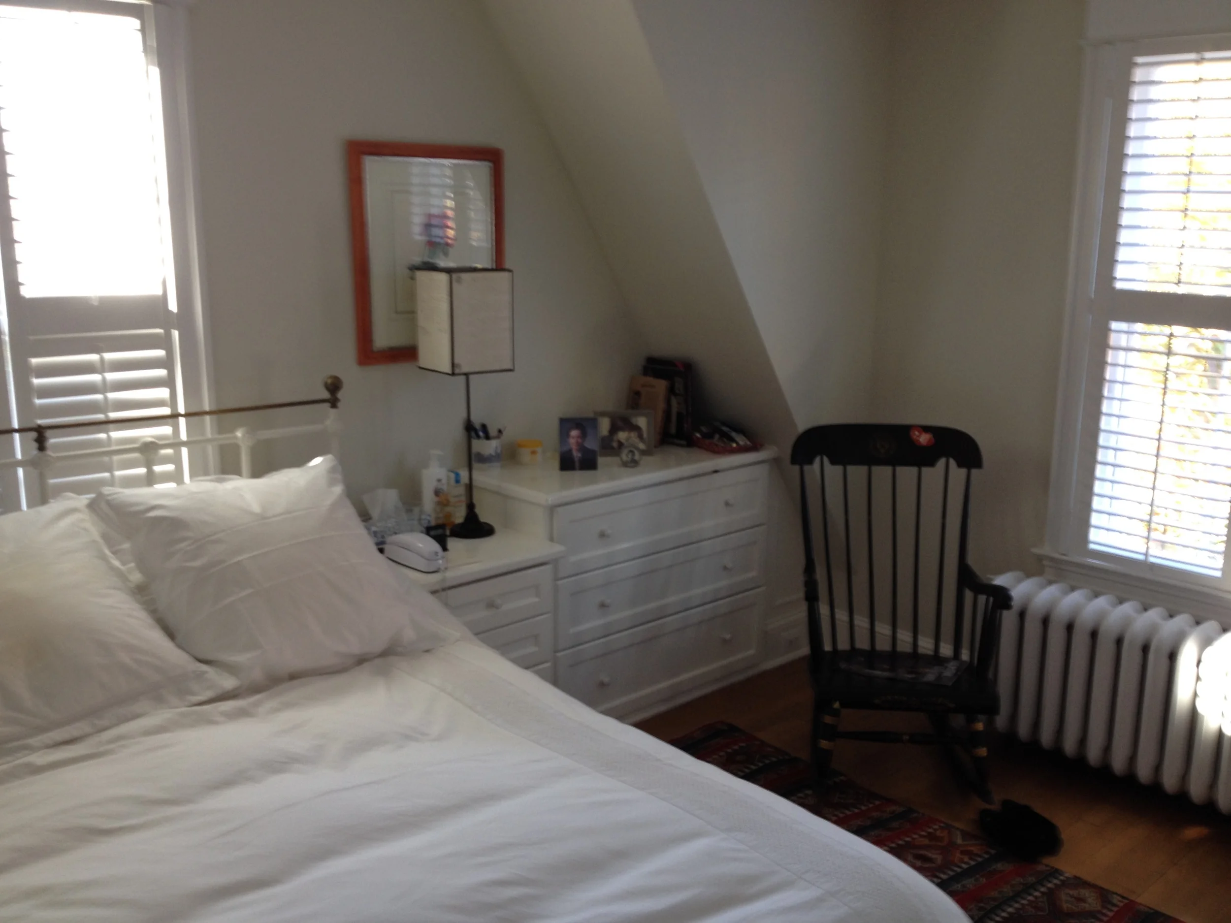 Same room working around the roof line.