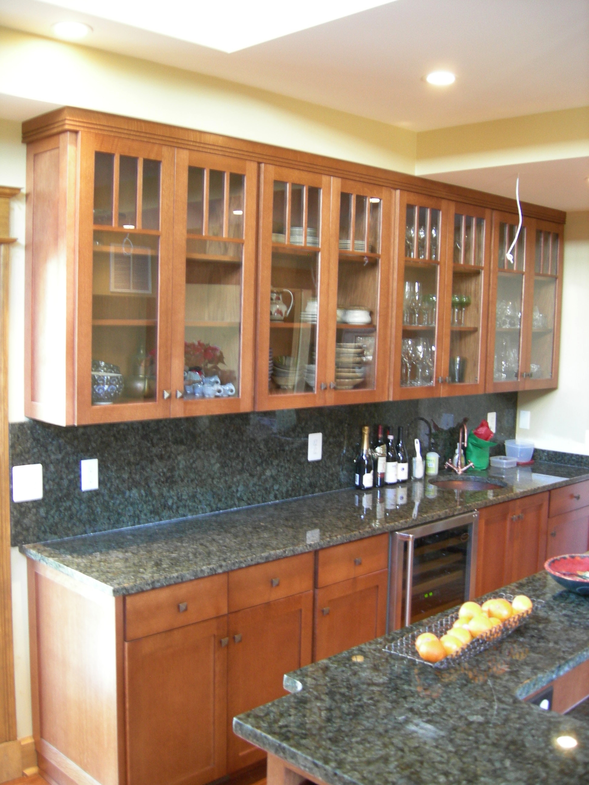 More of the quartered white oak kitchen.