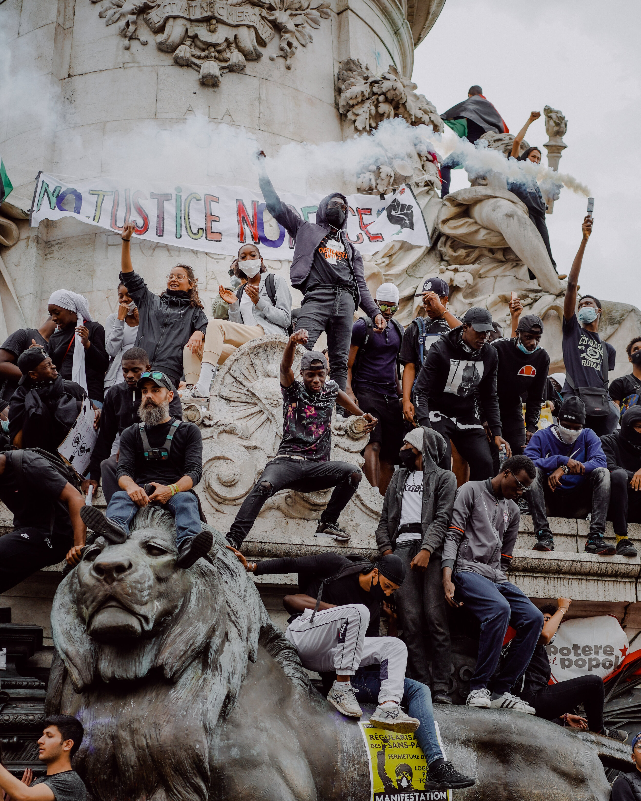  Rassemblement contre les violences policières - Paris, Place de la République, juin 2020 