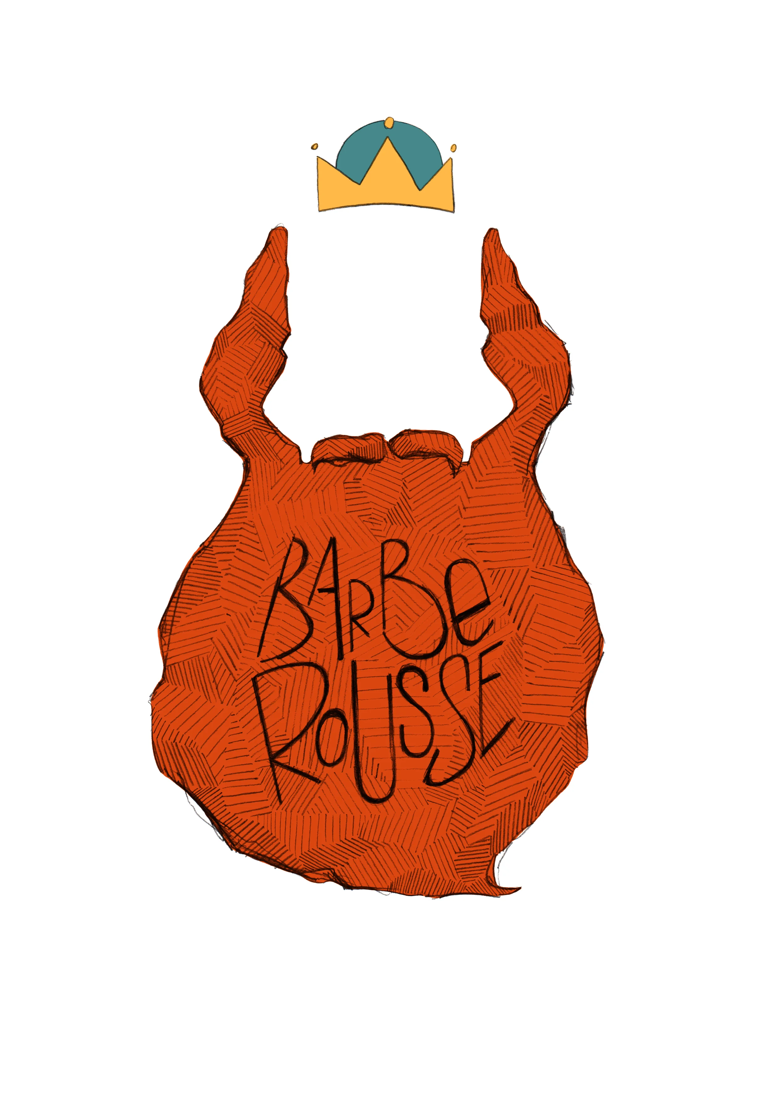 Barbe Rousse, écrit par Dodu et Daxe dessiné par Mathilde Lacavé-Ruggieri Titrage de Laure Guilloux et calligraphie de Dodu