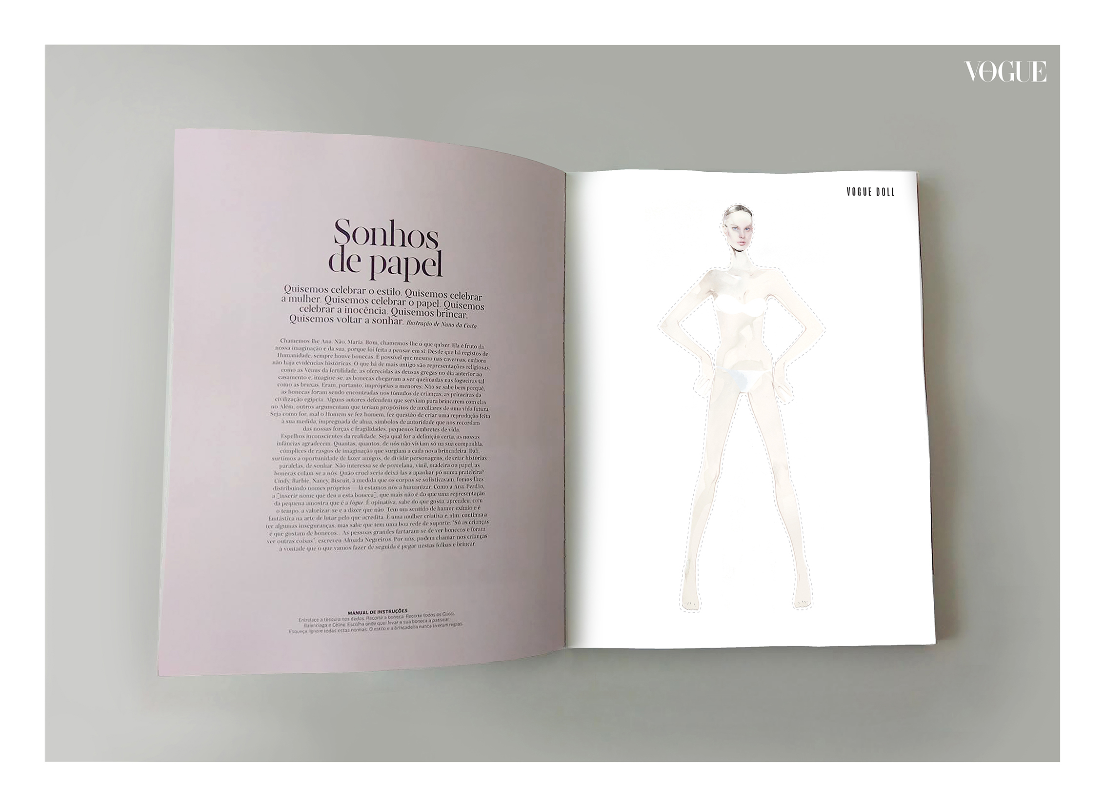 Vogue Portugal Paper Doll