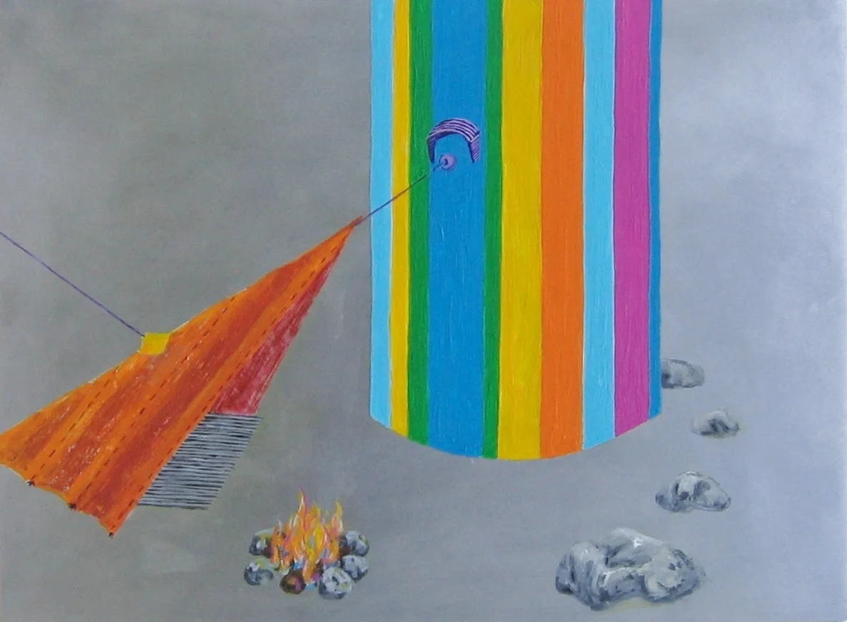 Diamond shelter secured to energy collection unit.