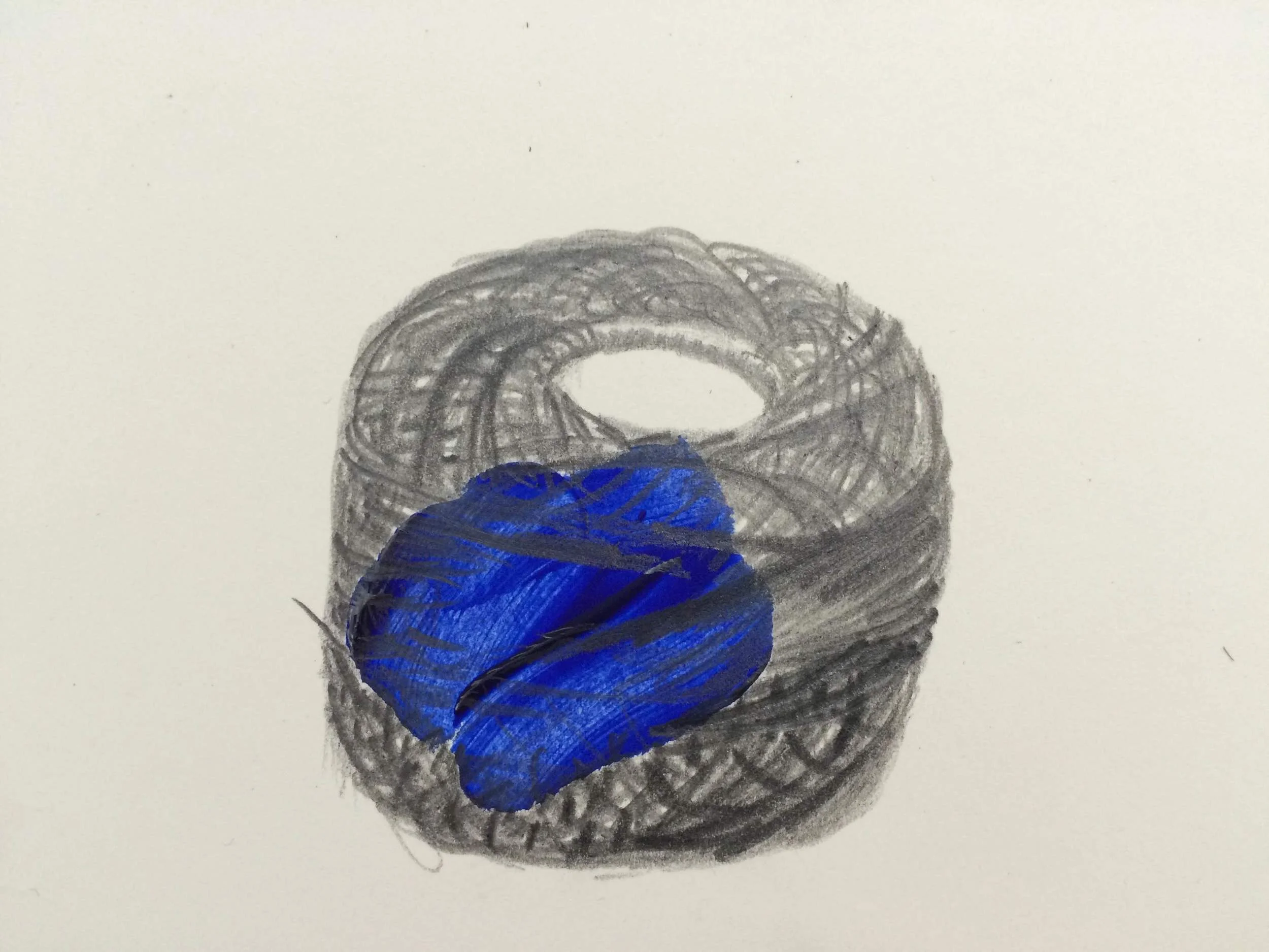   6X6 ס"מ עפרון ואקריליק על נייר. 2016    6X6CM  Acrylic and pencil on paper, 2016 