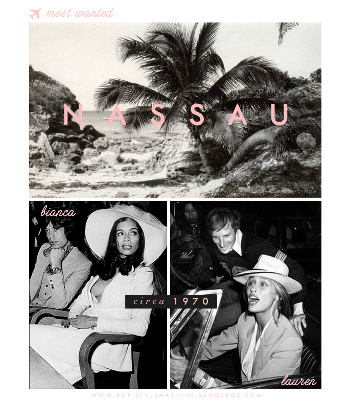 Vintage Nassau Style a la Bianca Jagger & Lauren Hutton
