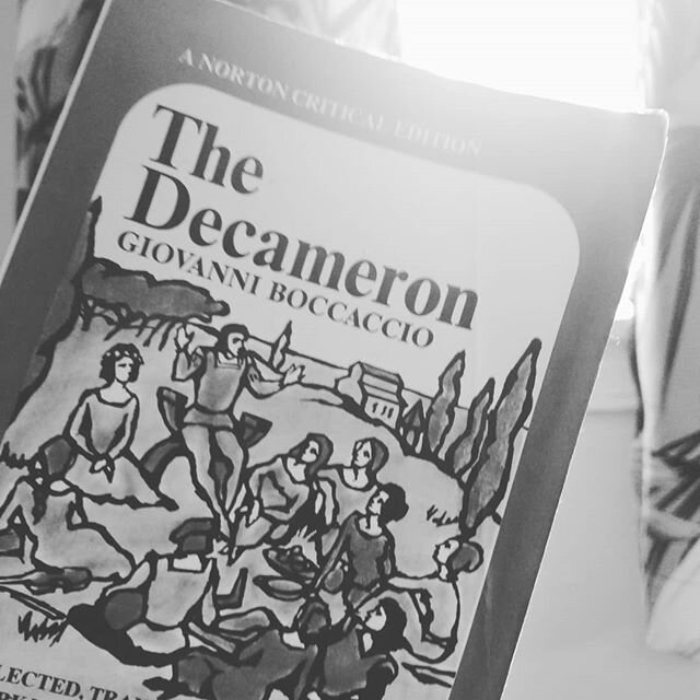 Taking a page from ole #Bocaccio circa 1350 to ride out this plague 😉😎😱 (see what I did there?) #quarantine #storytelling #medievalreads #toosoon #apocalyptica