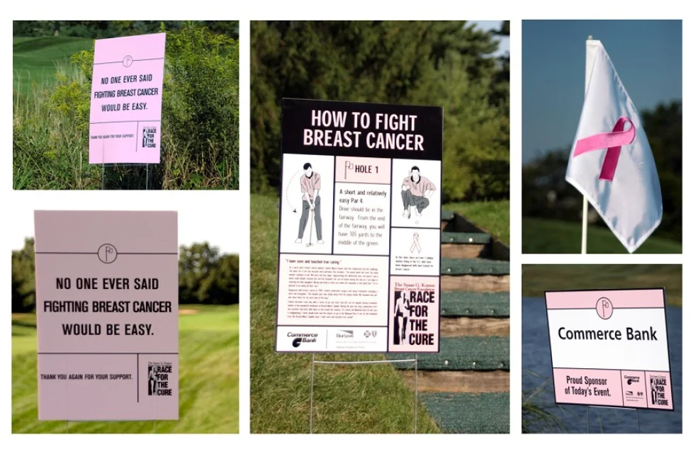 Race for the Cure Course Signage