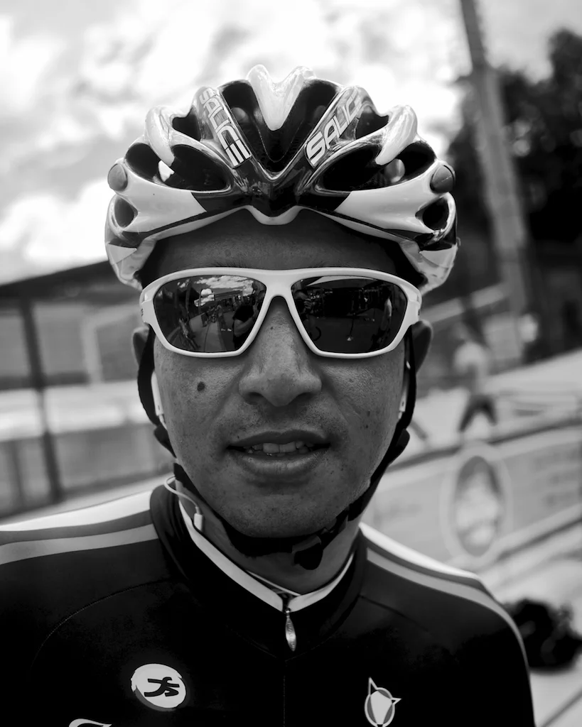 Robinson Chalapud at the Giro d'Italia, 2013. (Photo: Alps & Andes) Conversation at dinner in the hotel that night after the TT: "What were you listening to on your headphones during the TT?" "Well, you're not allowed to listen to music on your headphones during a TT" "But let's say you were to do that someday, at...I don't know...an uphill time trial at the Giro or something, what would you listen to?" "Funny you should ask, I have a playlist here on my phone that I would listen to in such an event, let me show you"