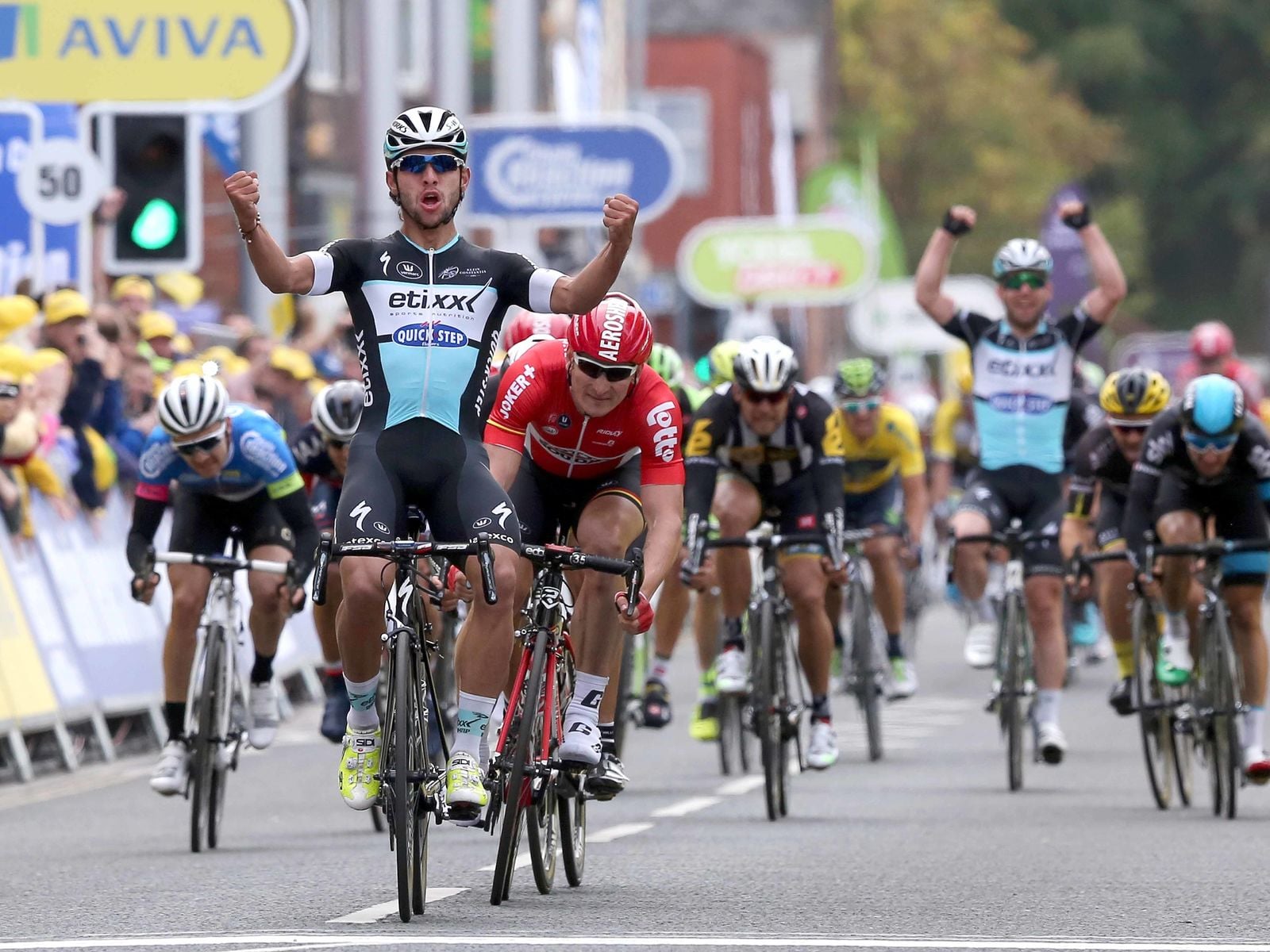 Tour of Britain, 2015, racing as a stagiaire . (Photo: Etixx-Quick Step)