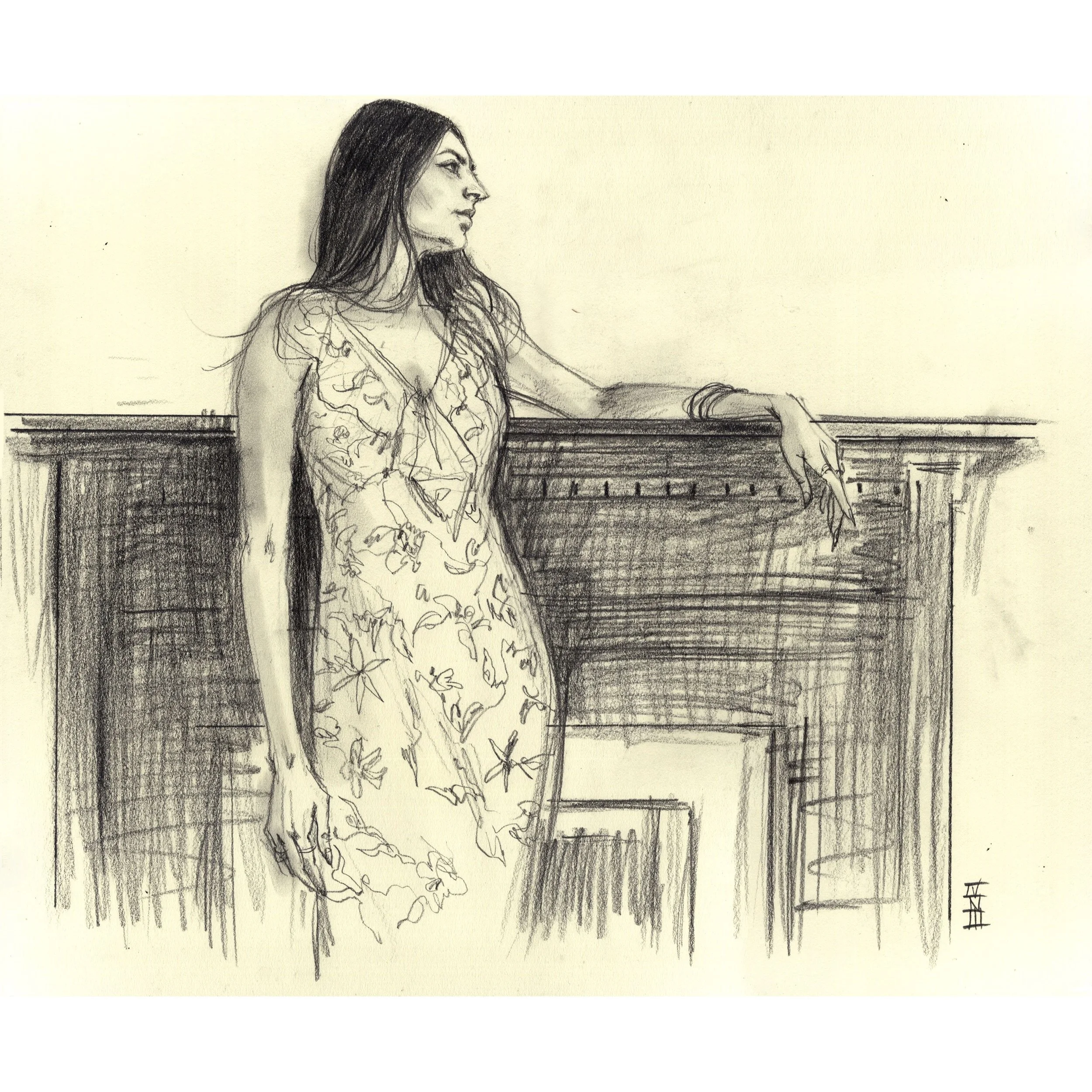 At The Fireplace