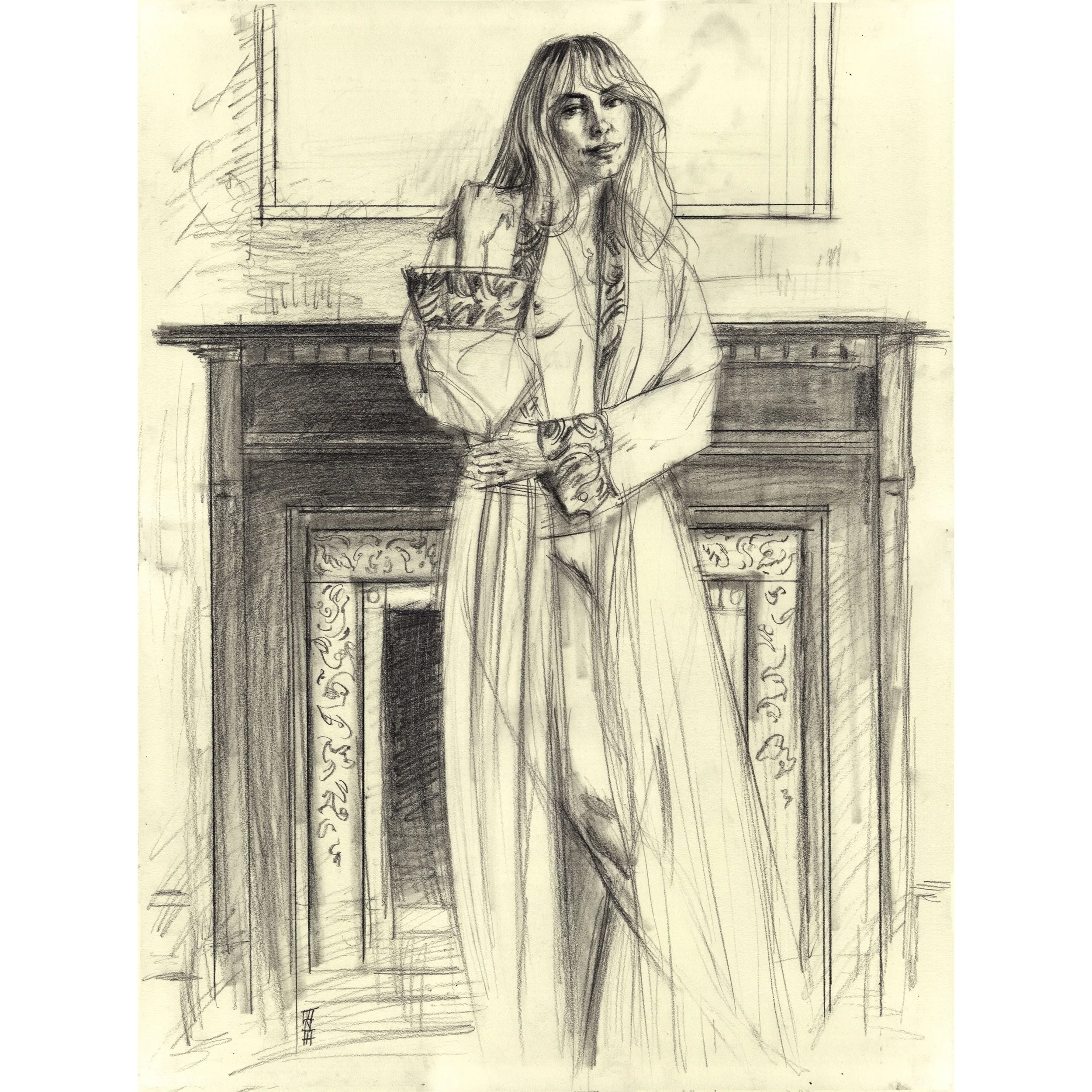 At The Fireplace