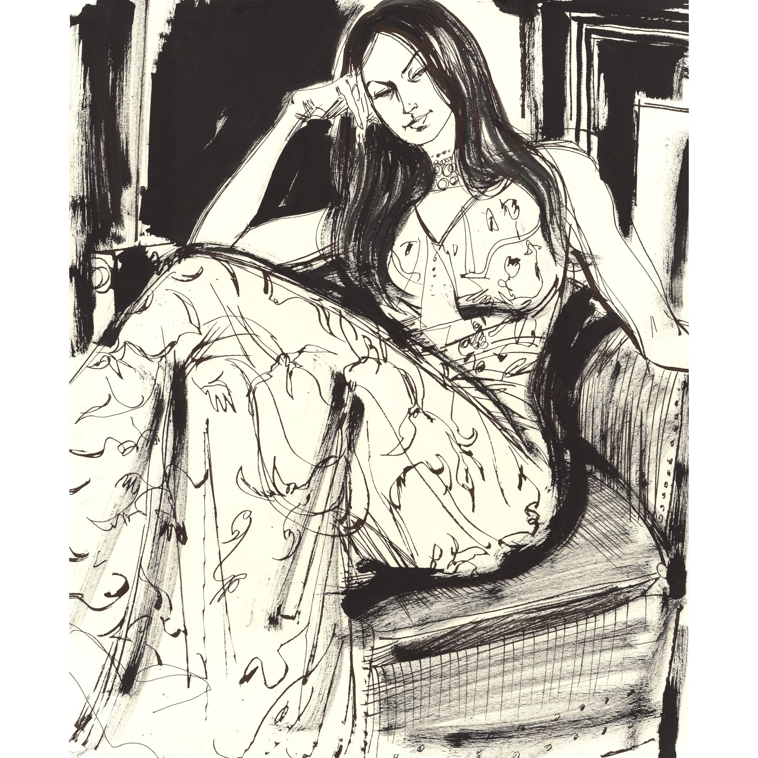 Her Flowered Dress