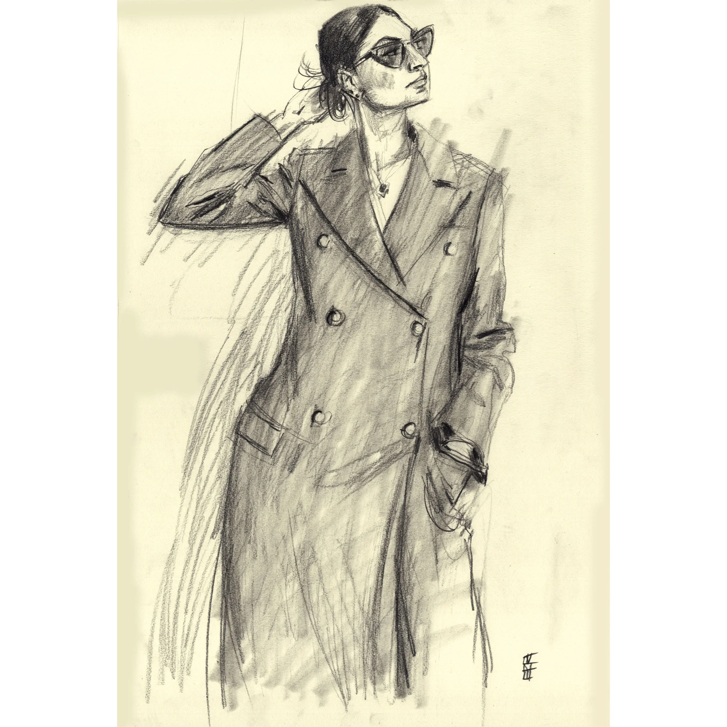 OFFICER'S COAT, 12x18