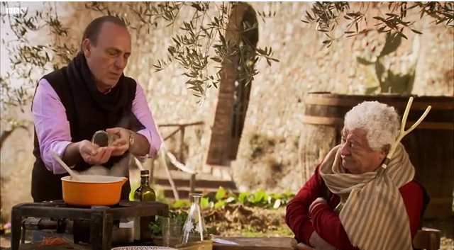 You can find the 'Two Greedy Italains' episodes on youtube - we continue to watch them again and again for inspiration!
