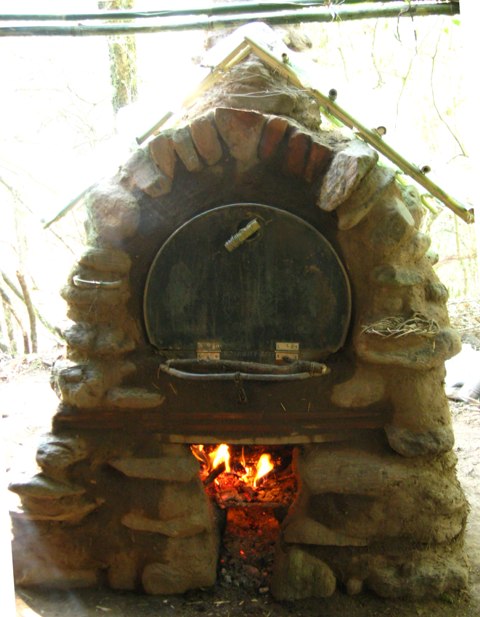One of the first barrel ovens made - in Argentina - built with stone and earthen mortar.