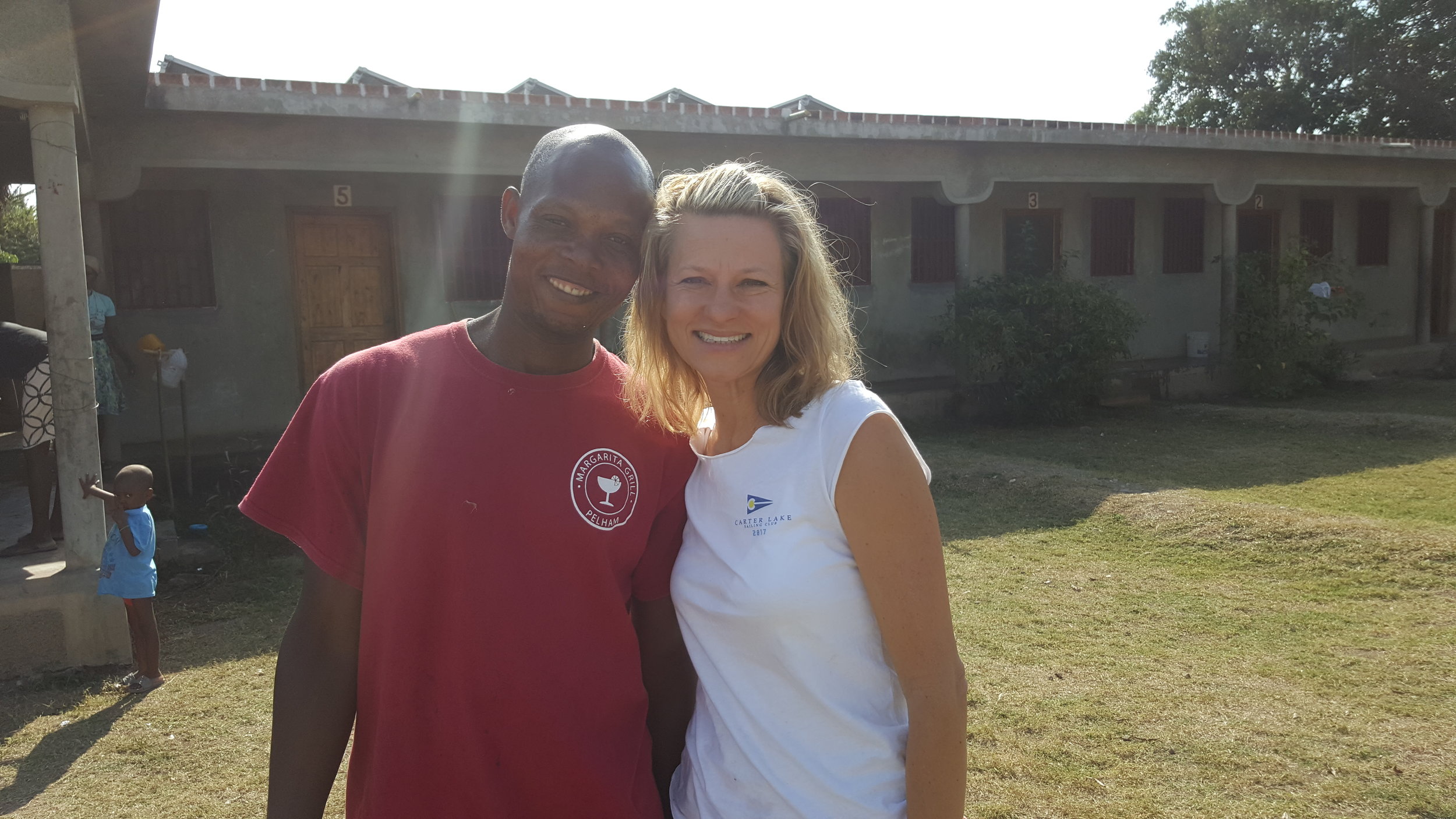 Greeting Wesley, who now manages the gardens. So proud of all he has accomplished in 5 years.