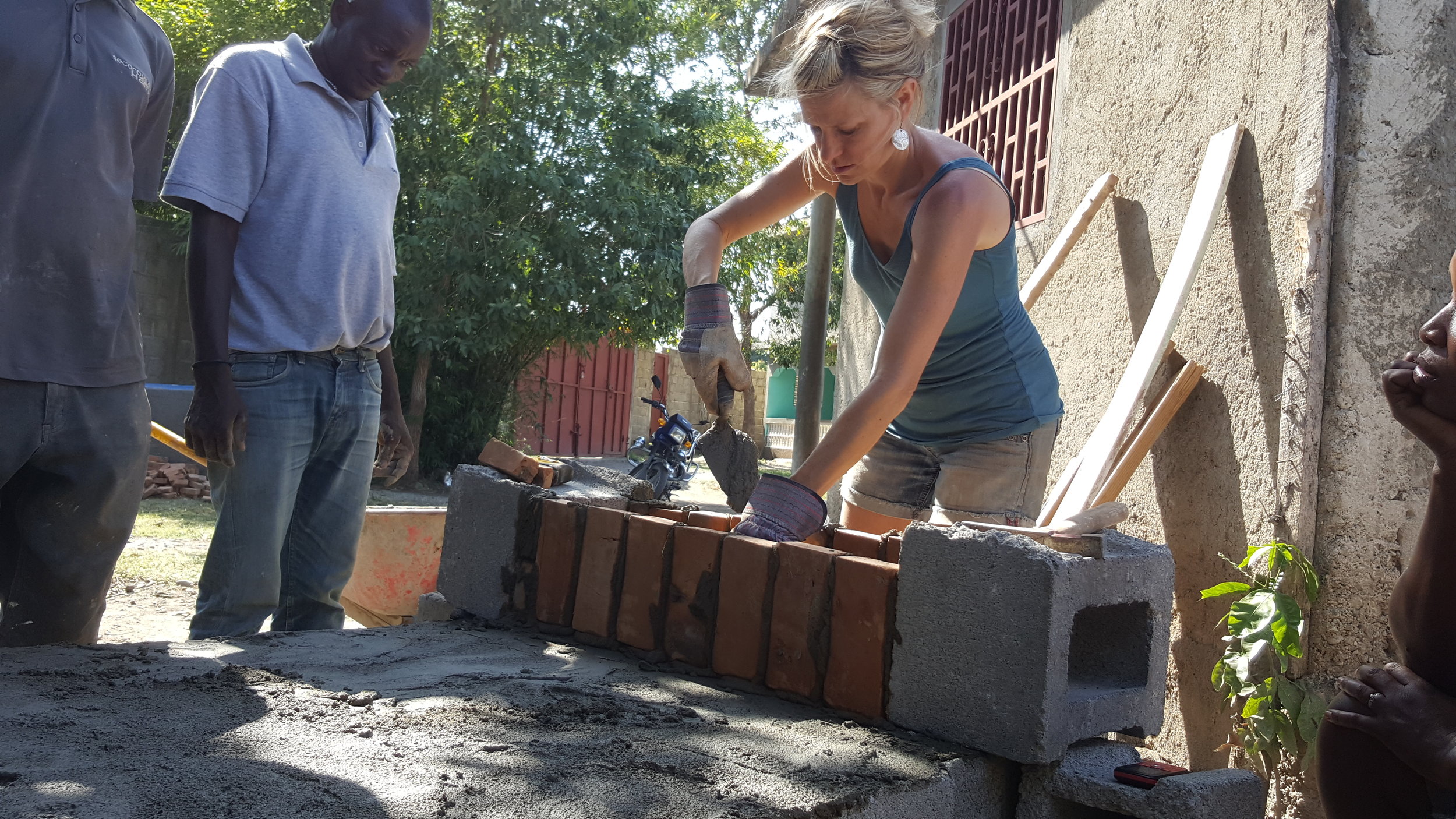 Making progress on Griddle #2. Joseph and Wesley did ALL of the heavy lifting!