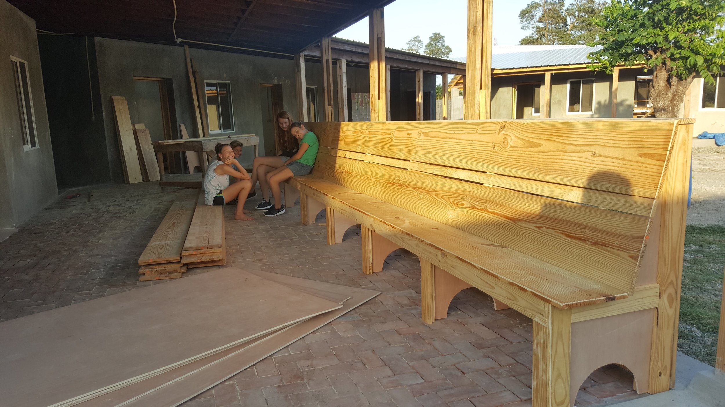  Some beautiful benches that Jeremiah built 