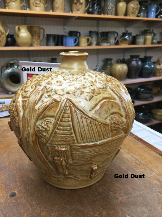 Carved Jug - color Gold Dust