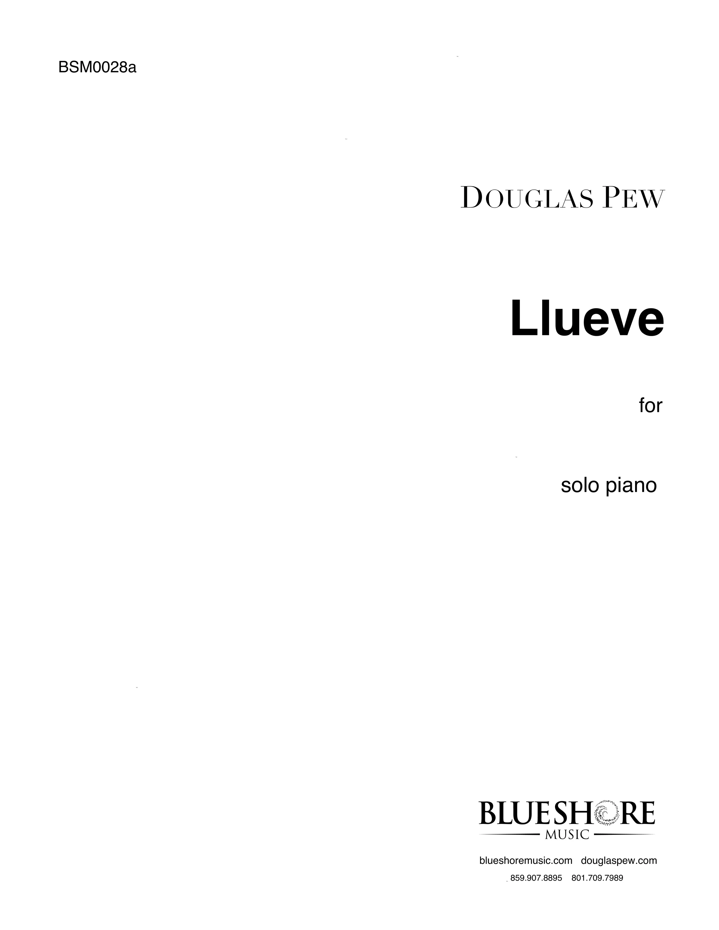 Llueve, for Solo Piano