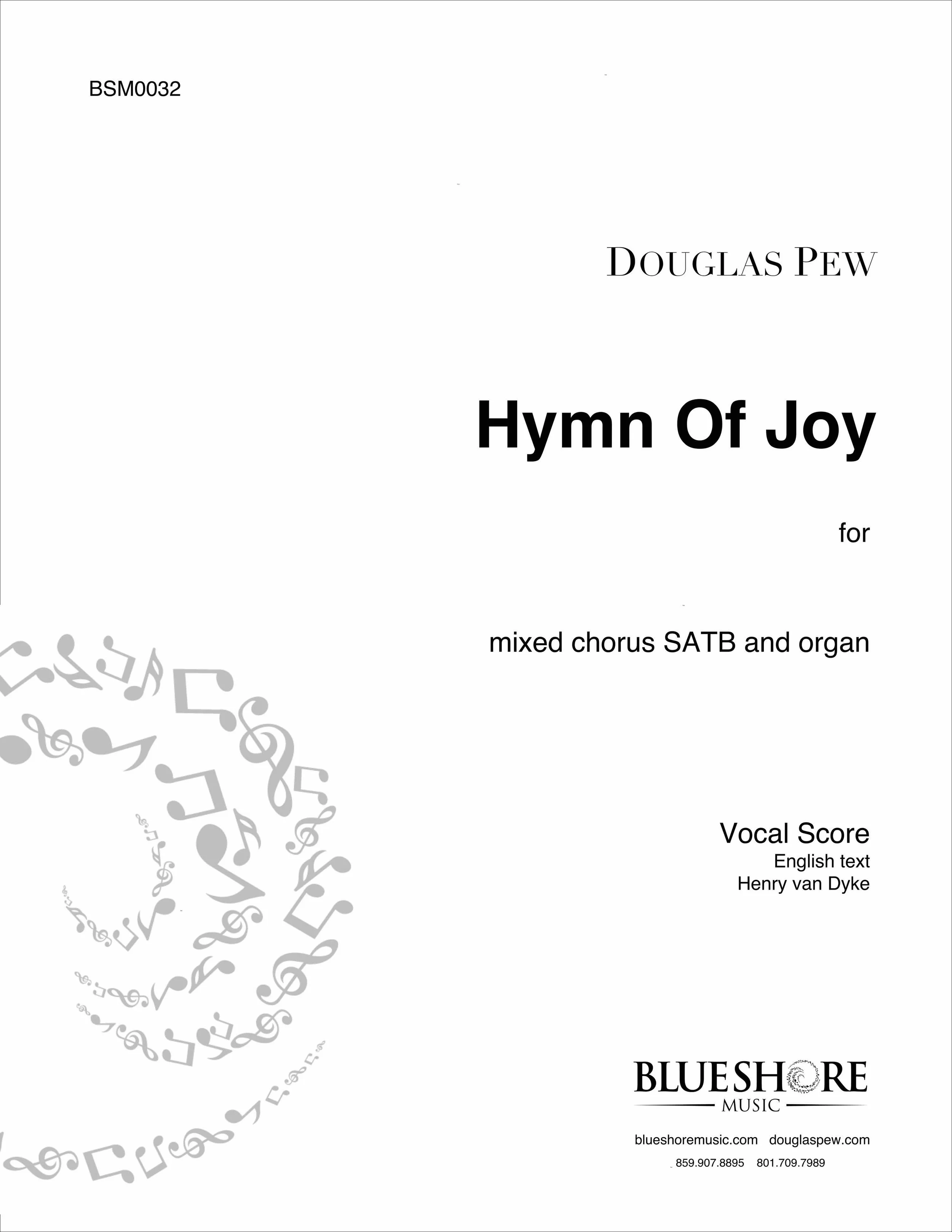 Hymn Of Joy - SATB and Organ