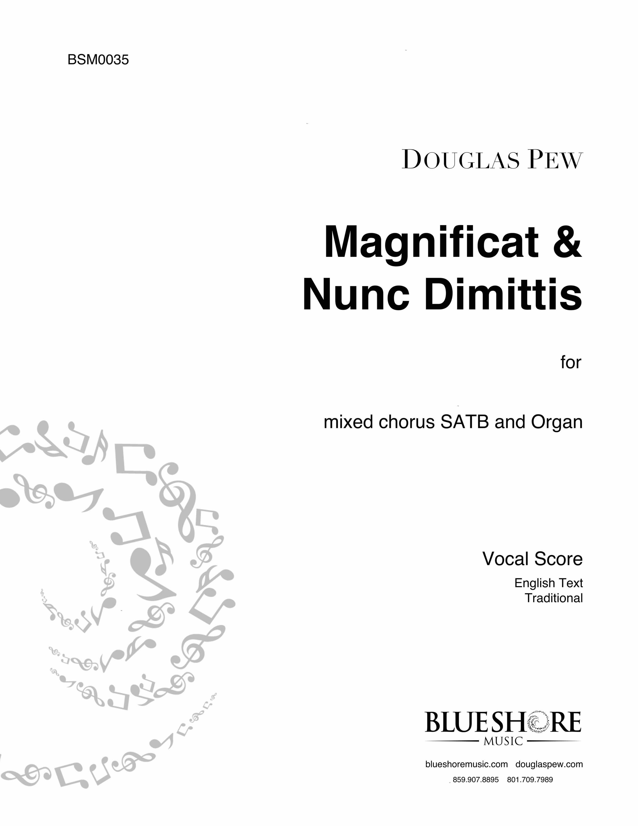 Magnificat and Nunc Dimittis (St. Thomas Service) - for SATB and Organ