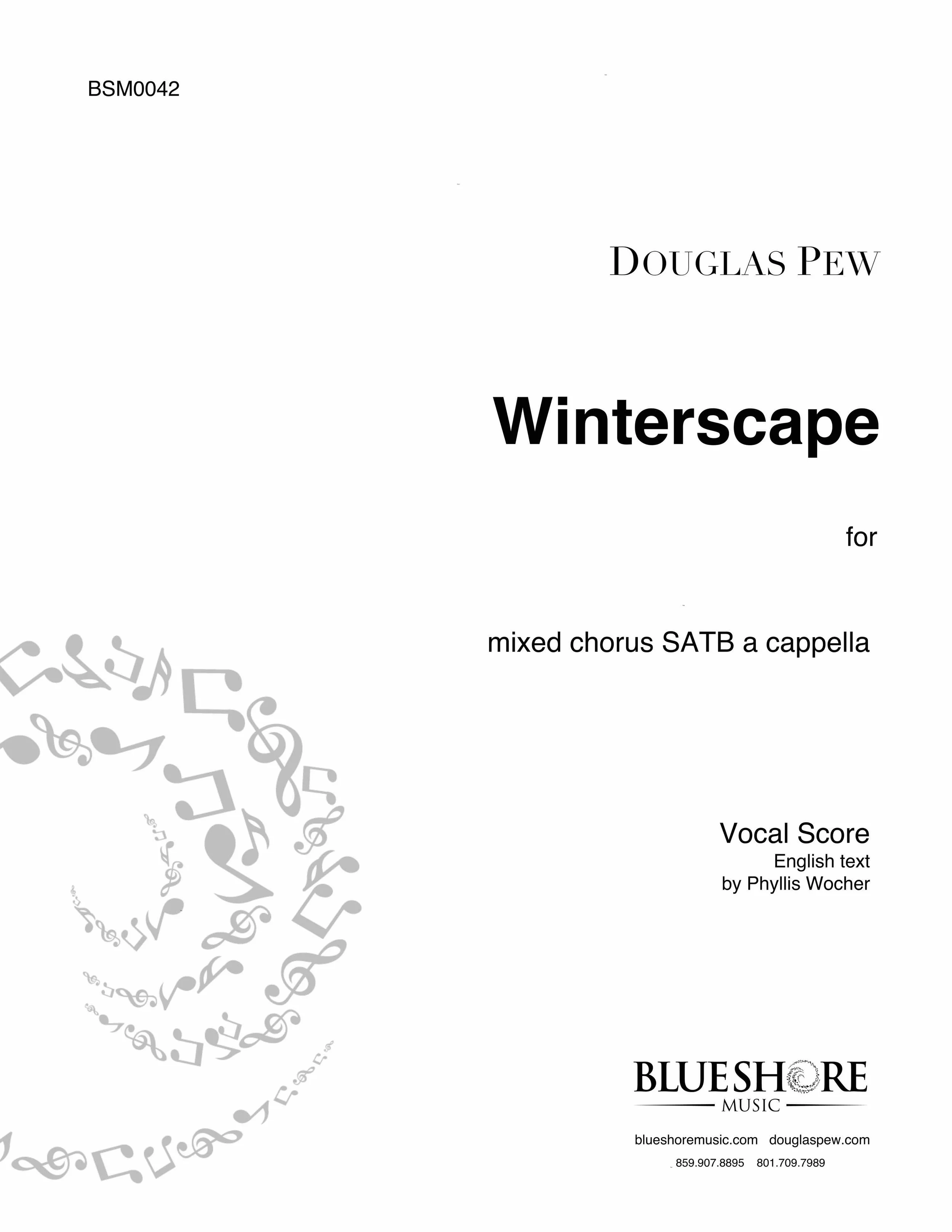 Winterscape , for SATB a cappella