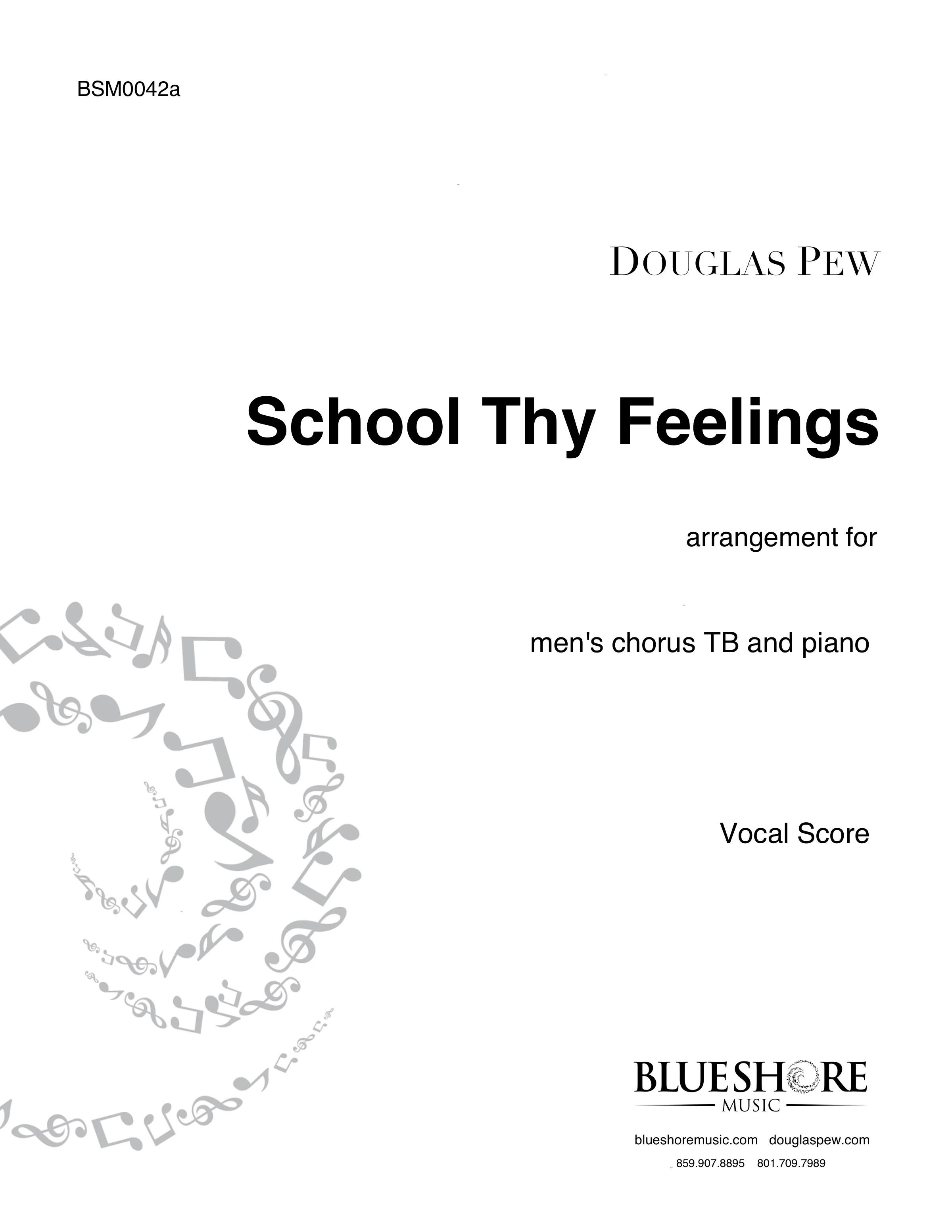 School Thy Feelings, Men's Choir (1 Copy)
