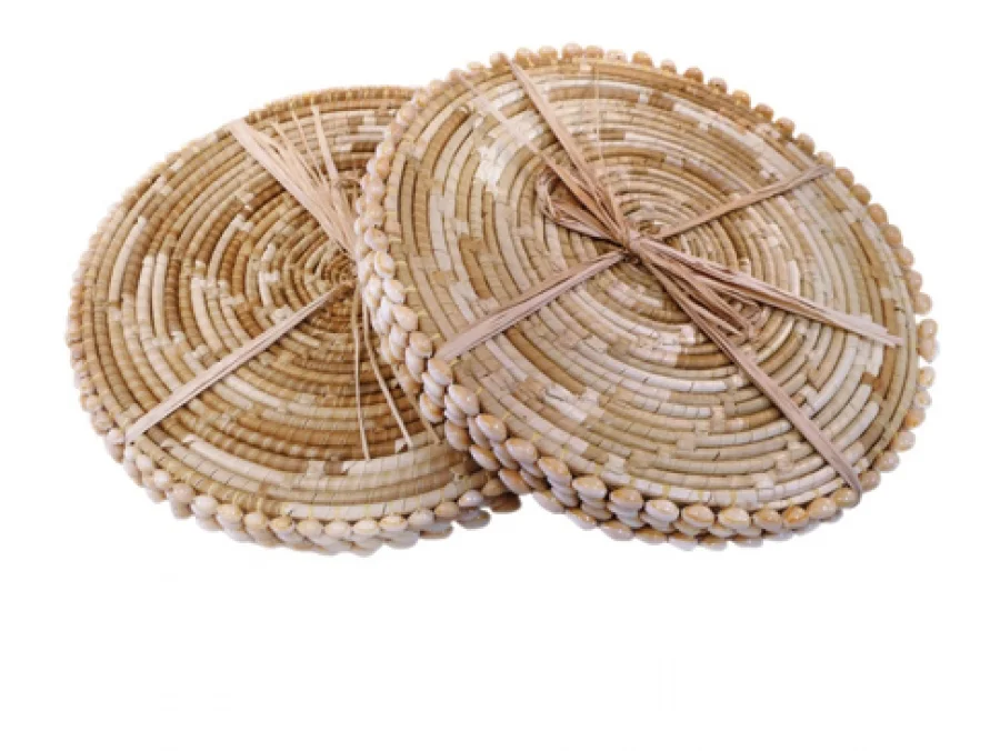 Seashell & Pandan Placemats (set of 4)