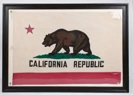 Framed California Flag