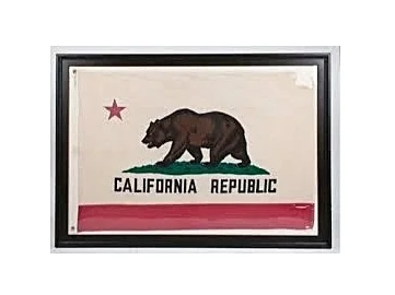 Framed California Flag