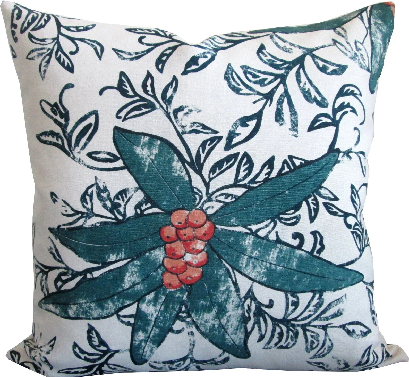 Custom English Floral Pillow